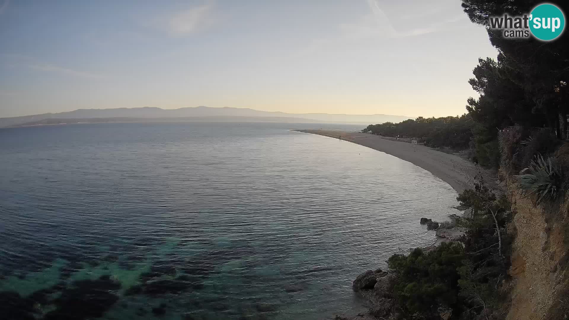 Webcam Zlatni Rat Bol – Liveblick vom berühmten Strand auf Brač