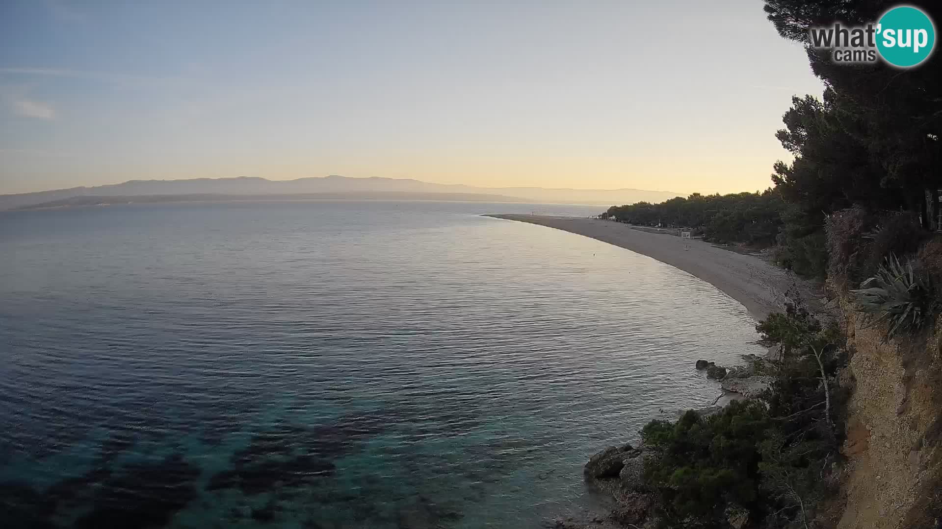 Webcam Zlatni Rat Bol – Liveblick vom berühmten Strand auf Brač