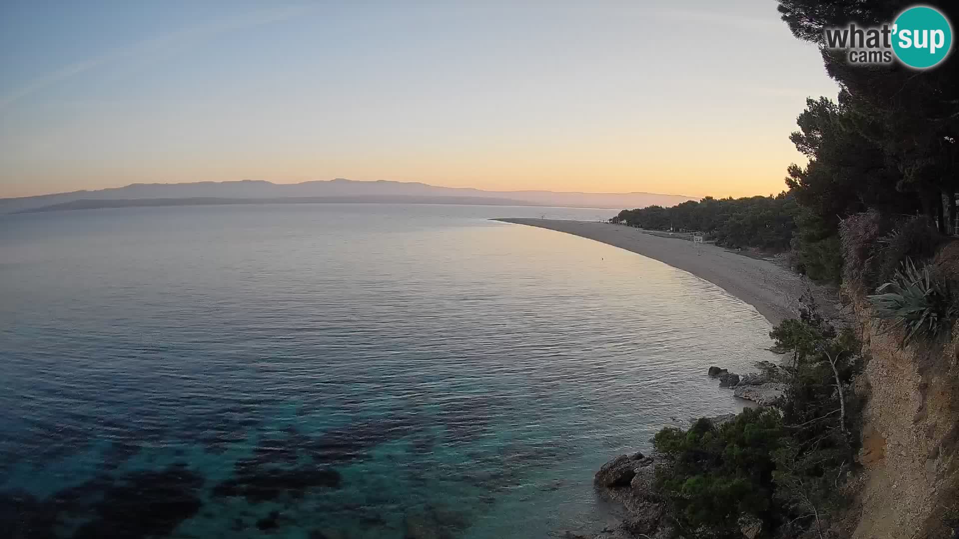 Webcam Zlatni Rat Bol – Liveblick vom berühmten Strand auf Brač