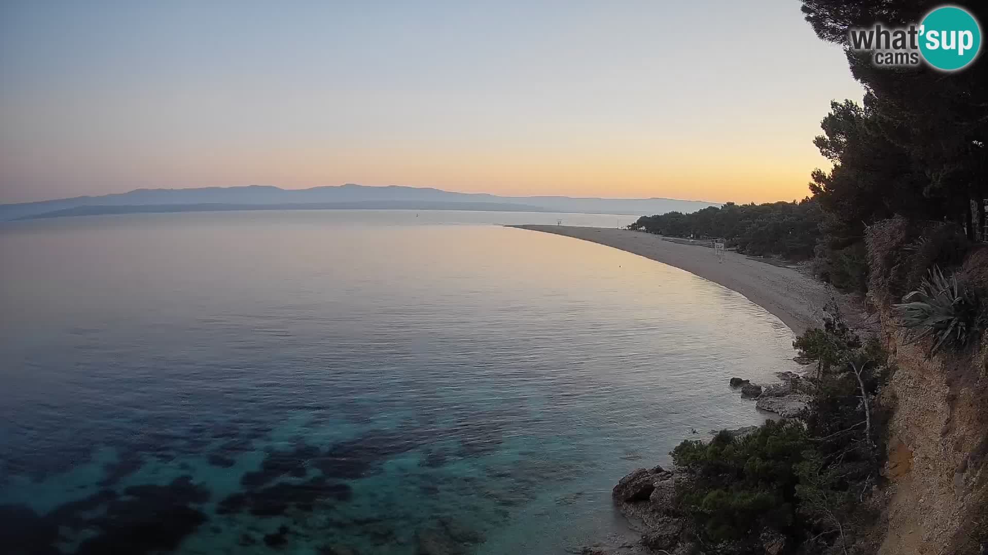 Webcam Zlatni Rat Bol – Liveblick vom berühmten Strand auf Brač