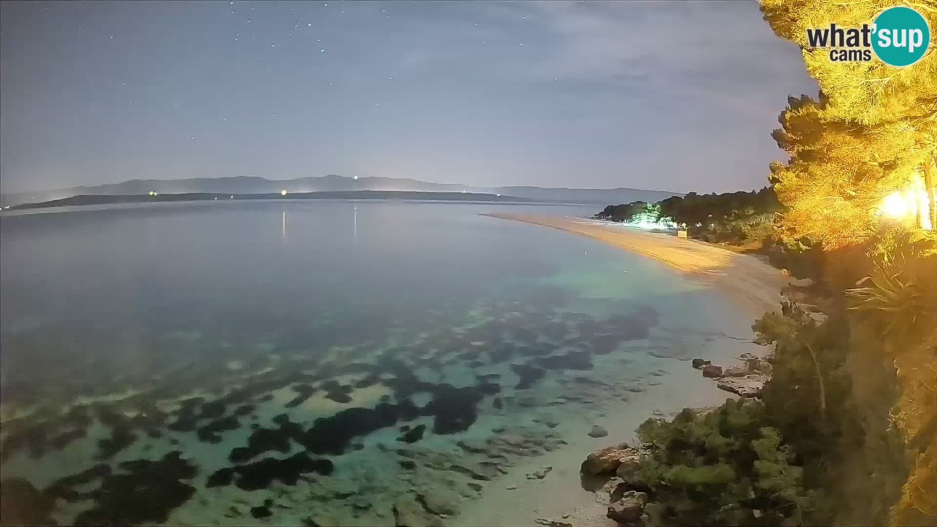 Webcam Zlatni Rat Bol – Liveblick vom berühmten Strand auf Brač