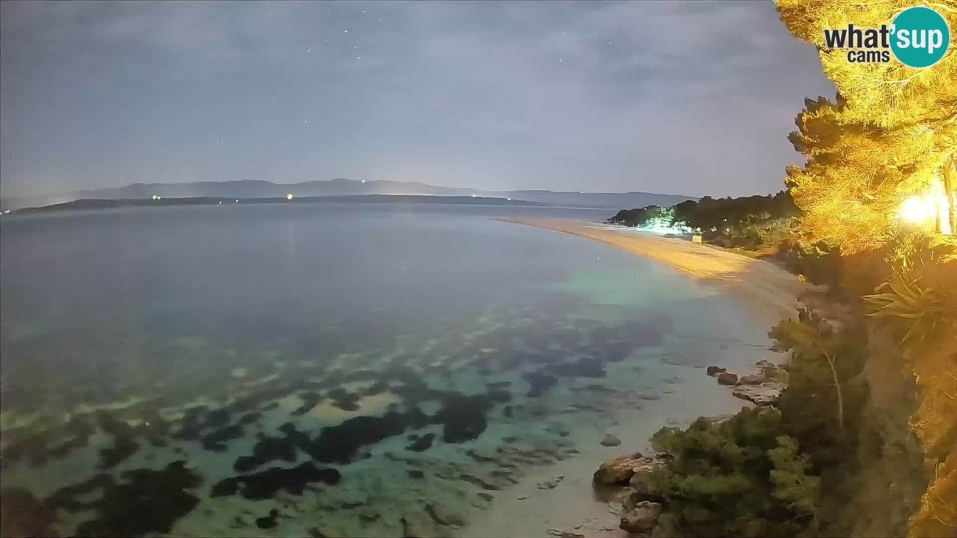 Webcam Bol Zlatni Rat – Vista en vivo desde la isla de Brač