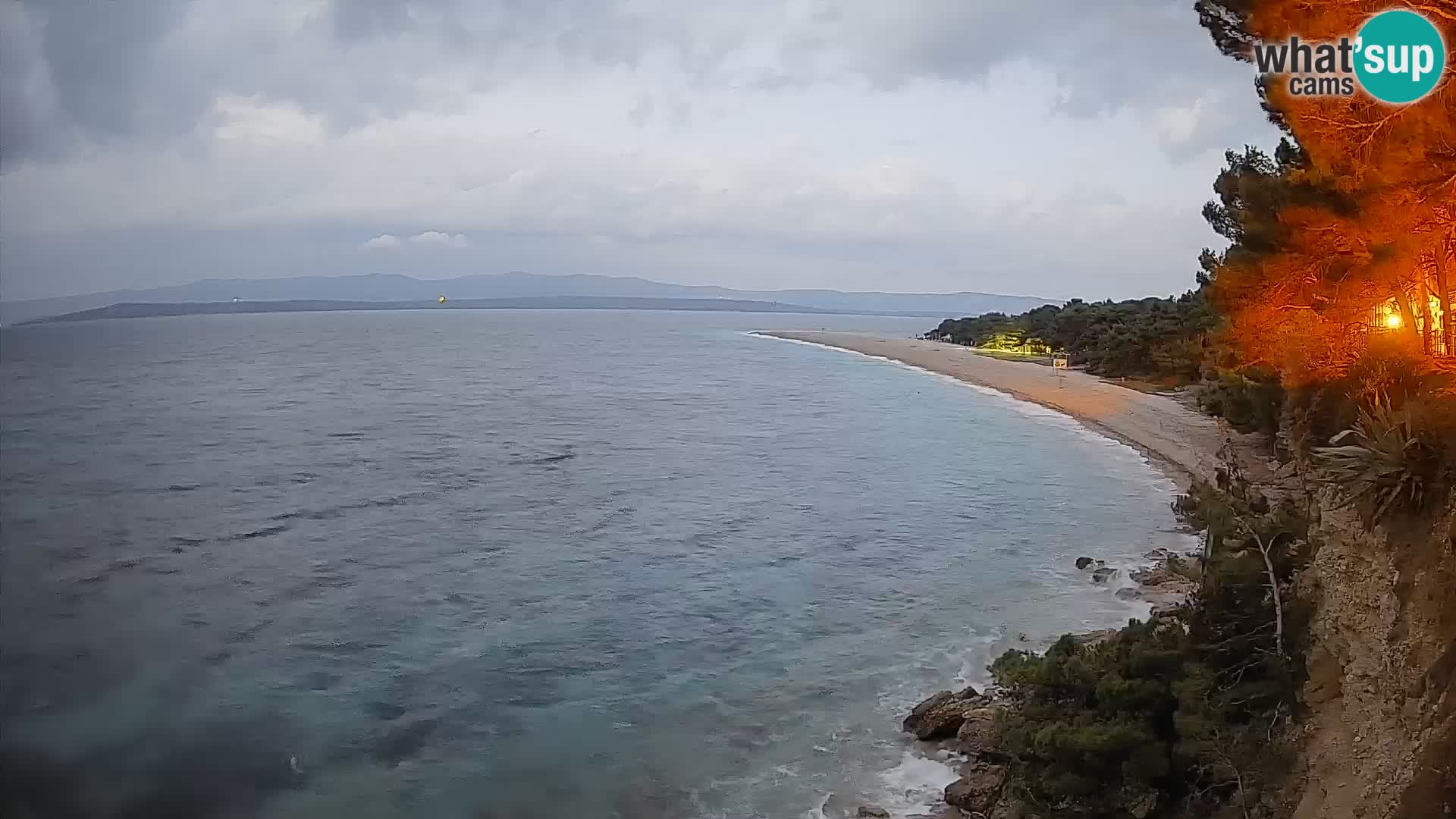 Webcam Bol Zlatni Rat – Vista en vivo desde la isla de Brač
