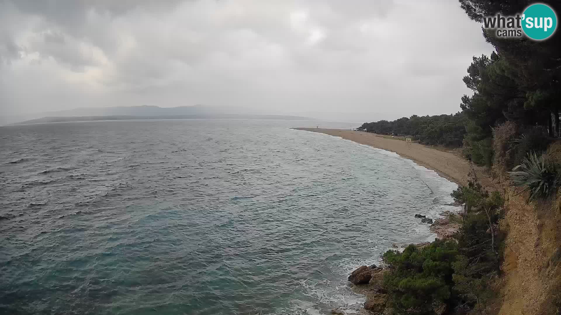 Webcam Zlatni Rat Bol – Liveblick vom berühmten Strand auf Brač