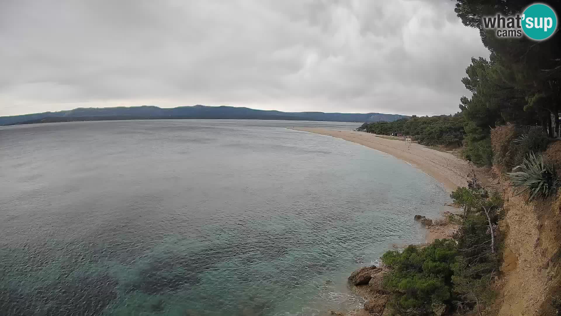 Webcam Bol Zlatni Rat – Vista en vivo desde la isla de Brač