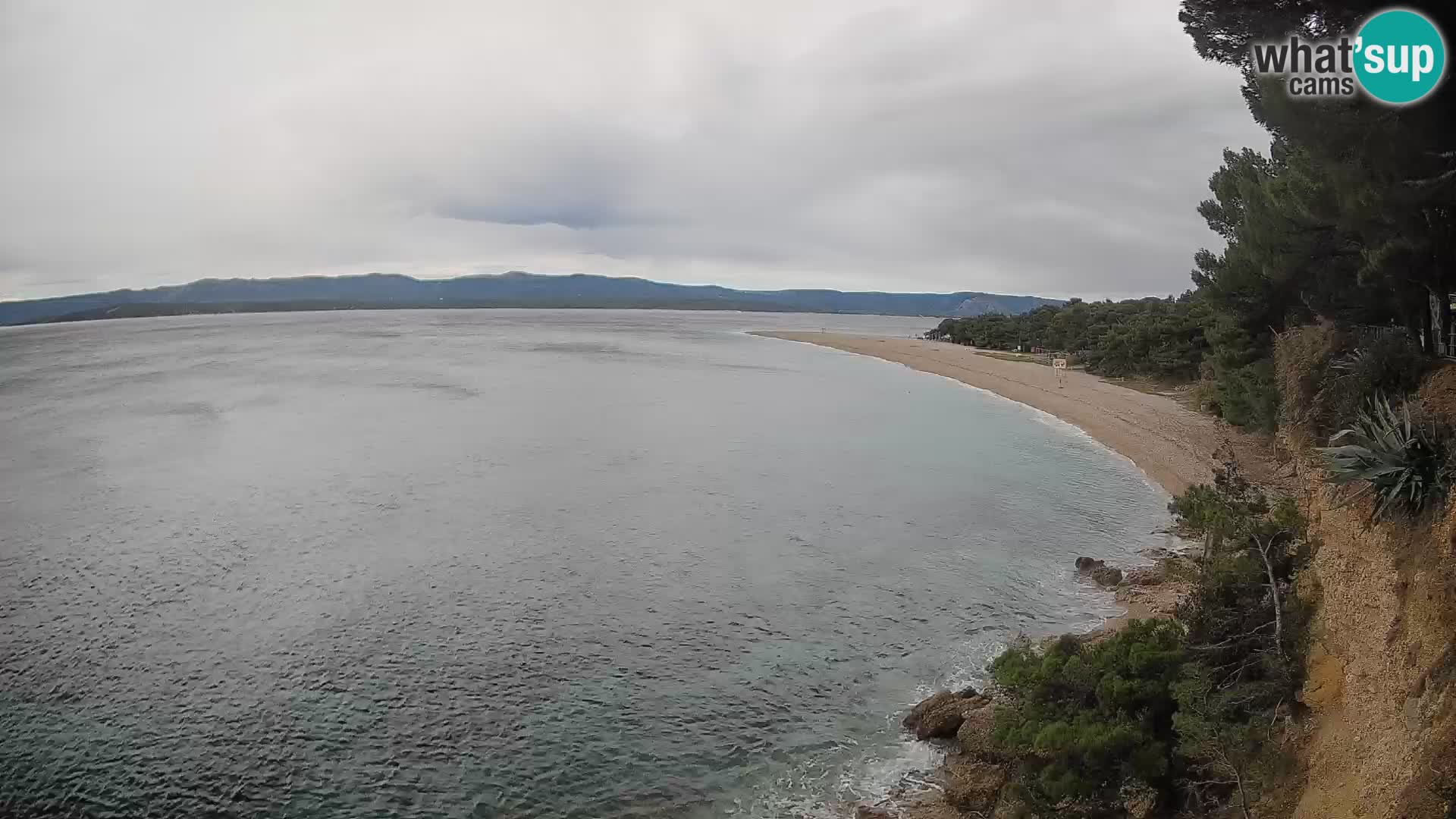 Webcam Zlatni Rat Bol – Liveblick vom berühmten Strand auf Brač