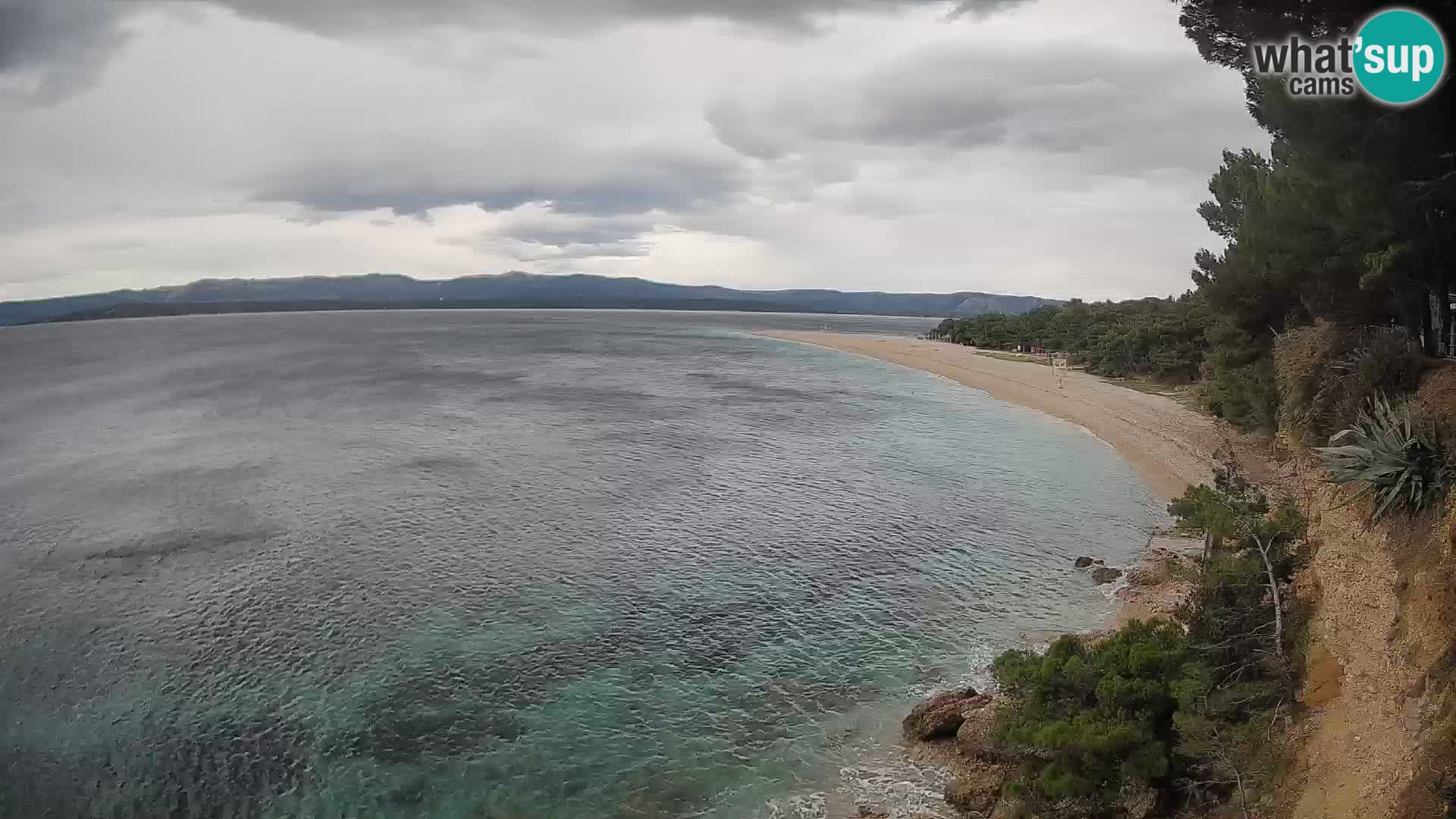 Webcam Bol Zlatni Rat – Vista en vivo desde la isla de Brač