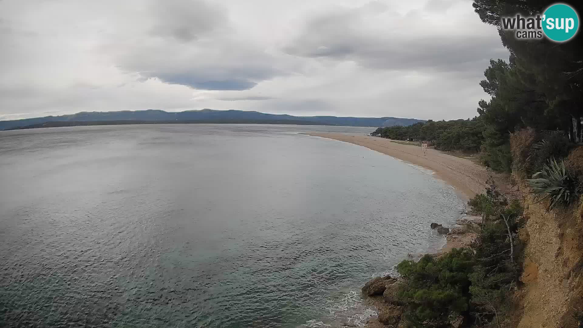 Webcam Zlatni Rat Bol – Liveblick vom berühmten Strand auf Brač