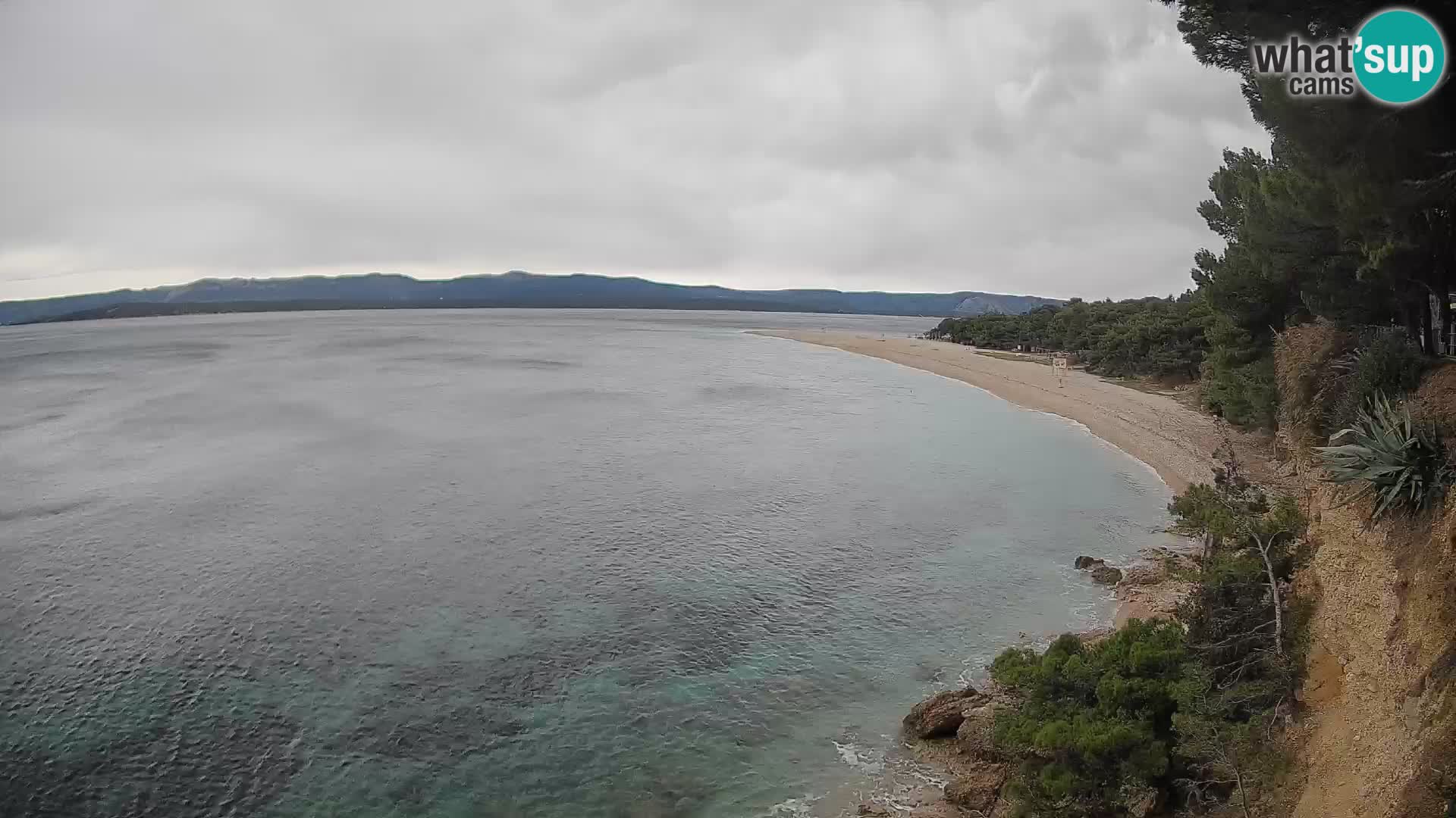 Webcam Zlatni Rat Bol – Liveblick vom berühmten Strand auf Brač