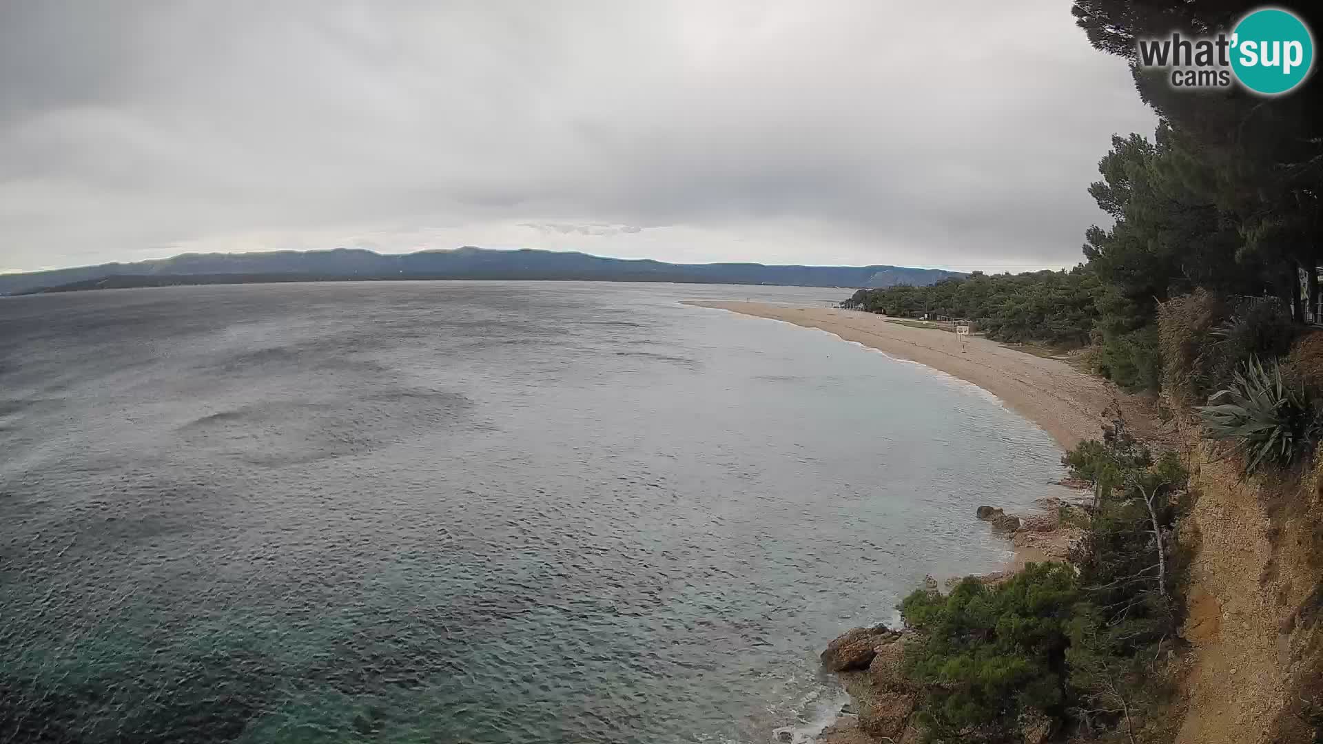 Webcam Zlatni Rat Bol – Liveblick vom berühmten Strand auf Brač