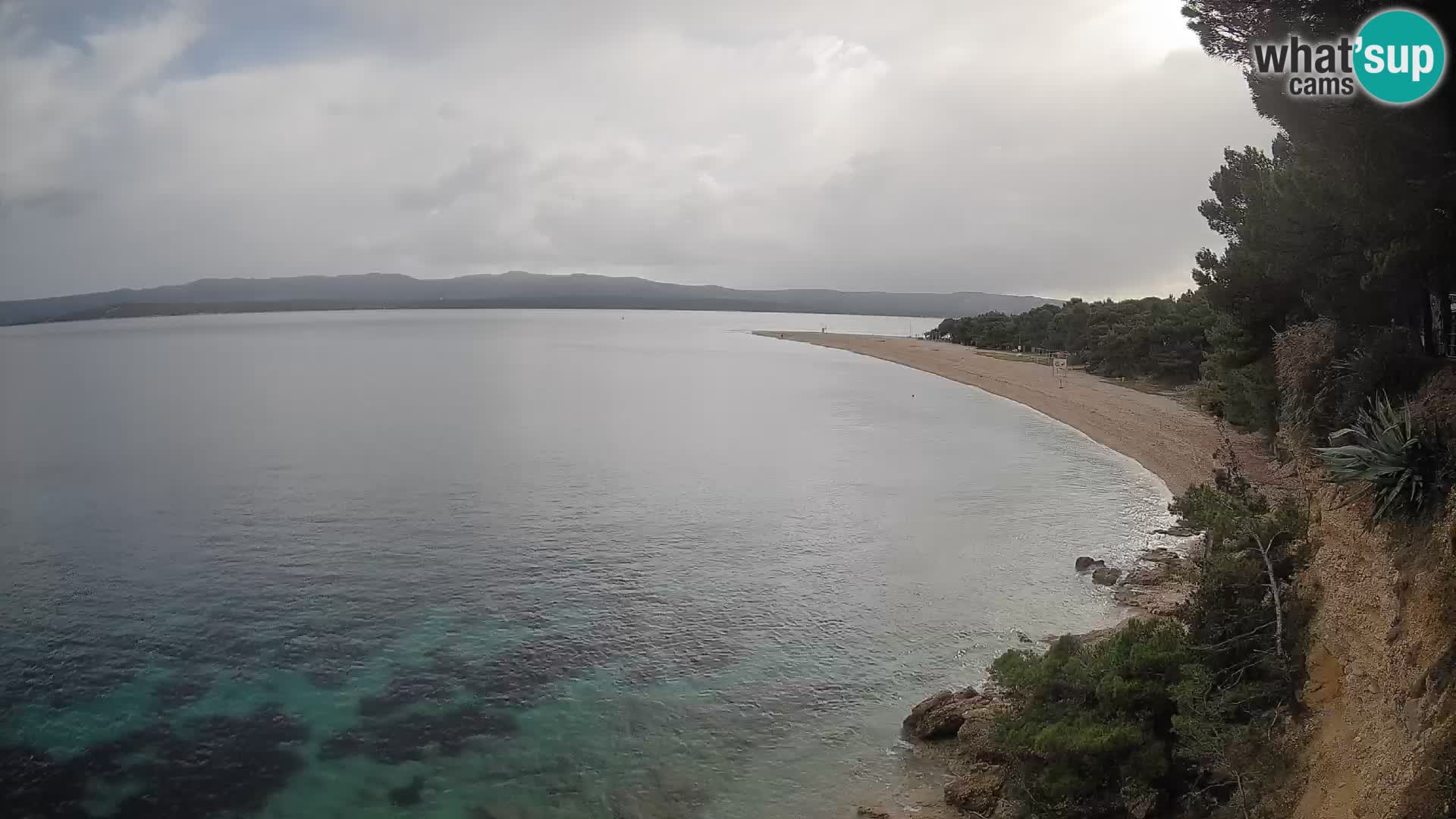 Webcam Zlatni Rat Bol – Liveblick vom berühmten Strand auf Brač
