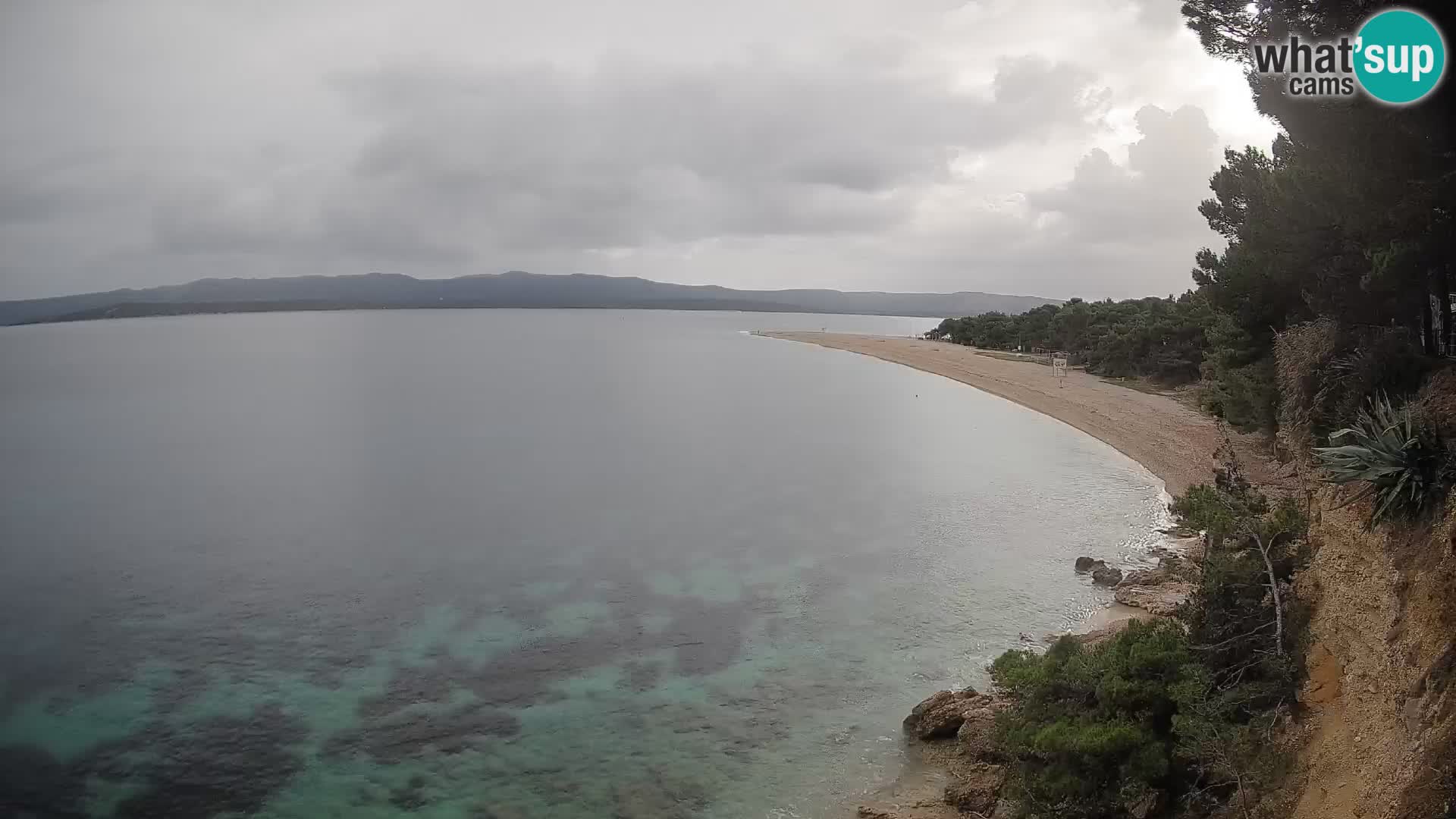 Webcam Bol Zlatni Rat – Vista en vivo desde la isla de Brač