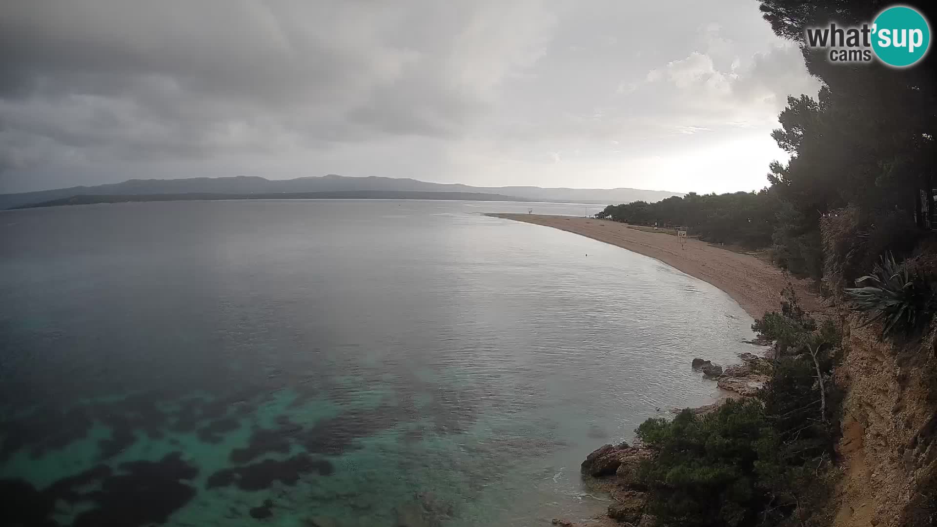 Webcam Zlatni Rat Bol – Liveblick vom berühmten Strand auf Brač