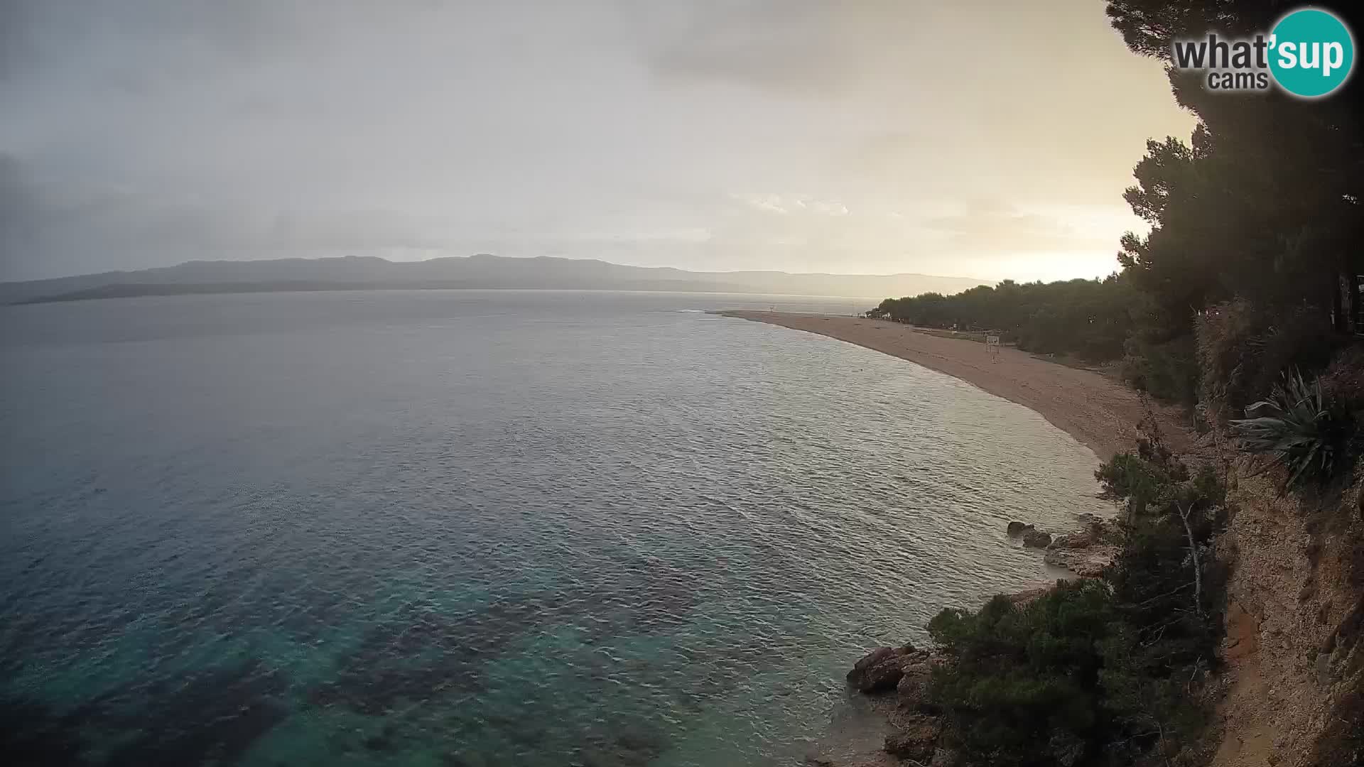 Webcam Bol Zlatni Rat – Vista en vivo desde la isla de Brač