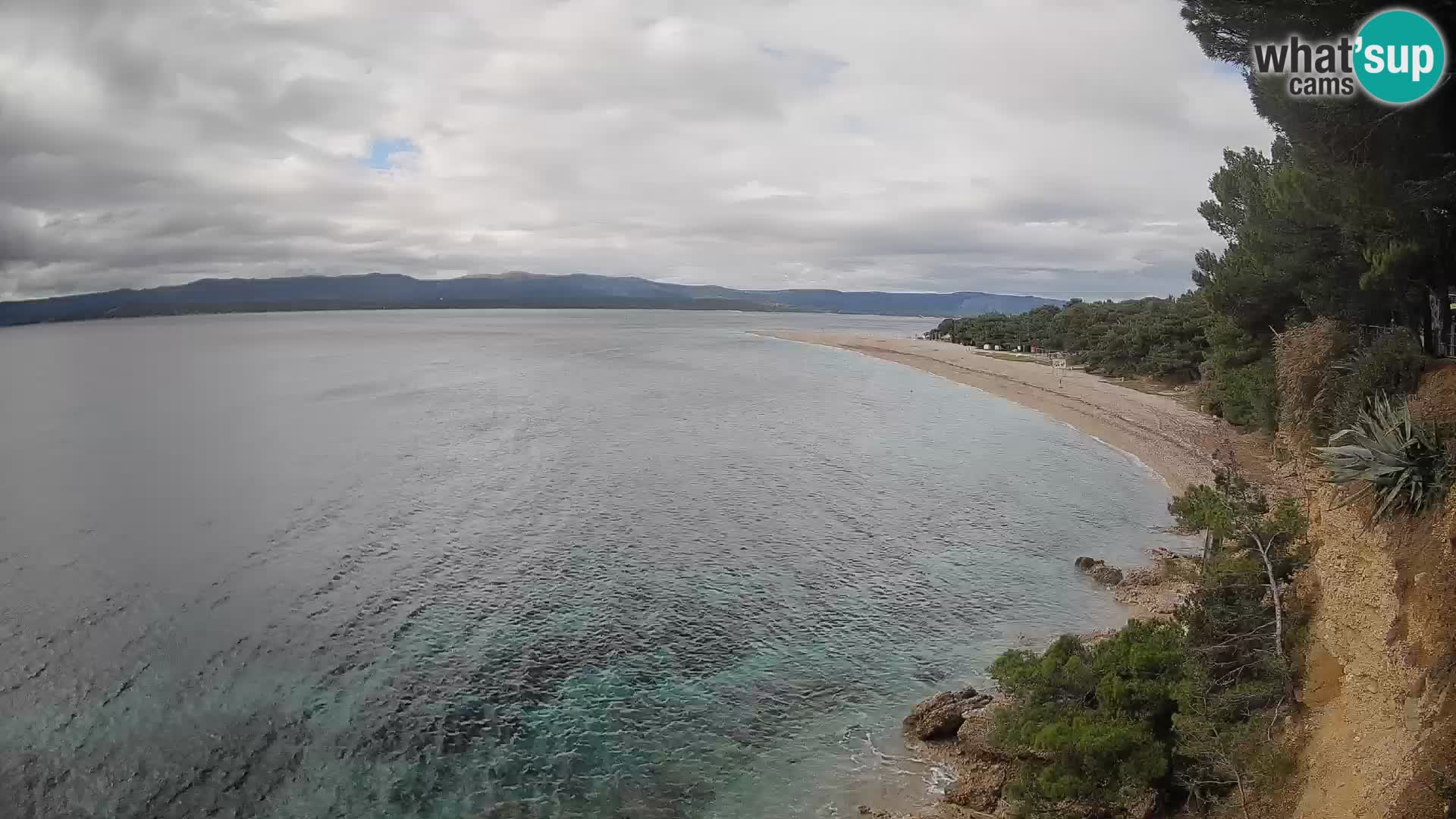 Webcam Zlatni Rat Bol – Liveblick vom berühmten Strand auf Brač