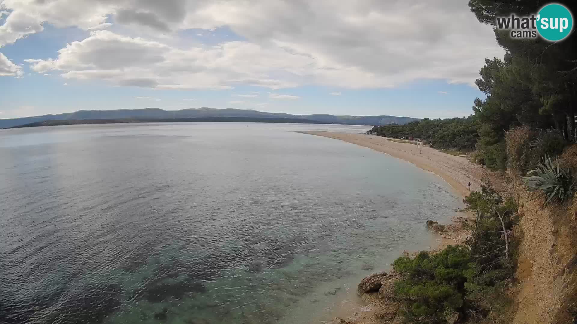 Webcam Zlatni Rat Bol – Liveblick vom berühmten Strand auf Brač