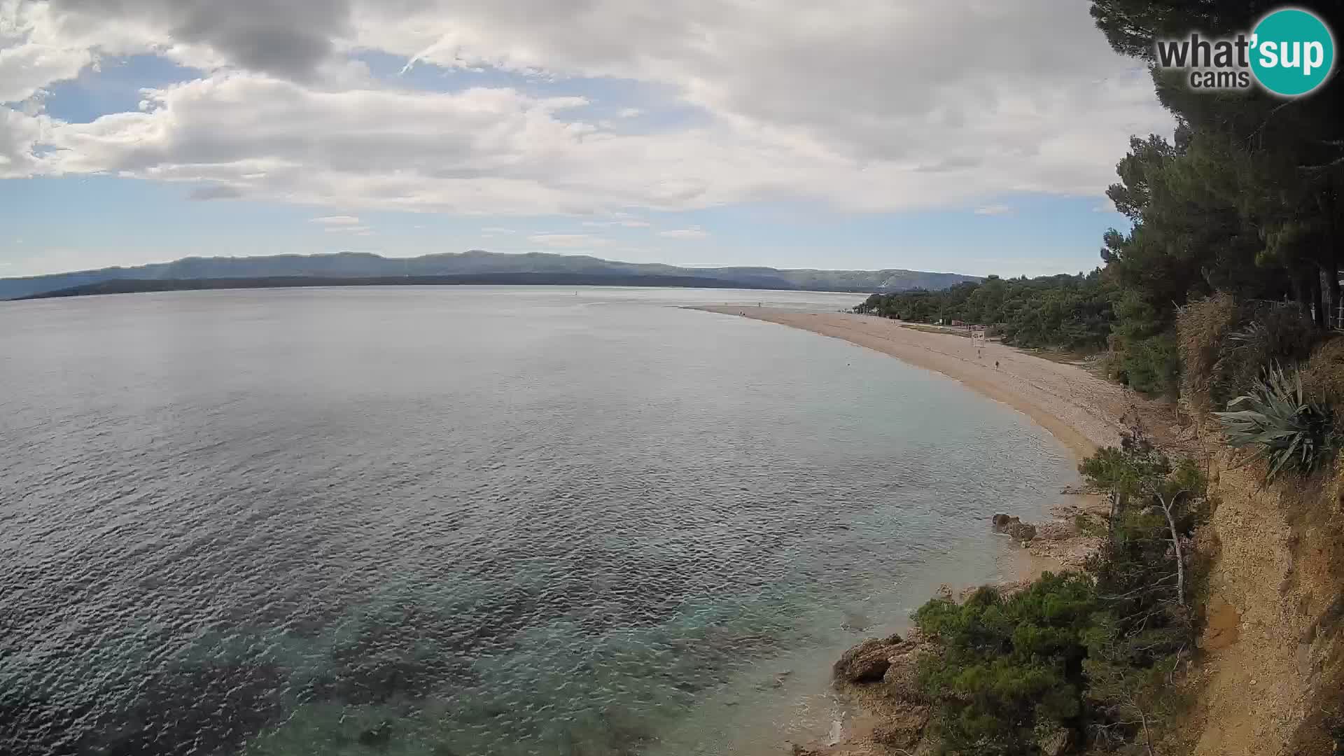 Webcam Bol Zlatni Rat – Vista en vivo desde la isla de Brač