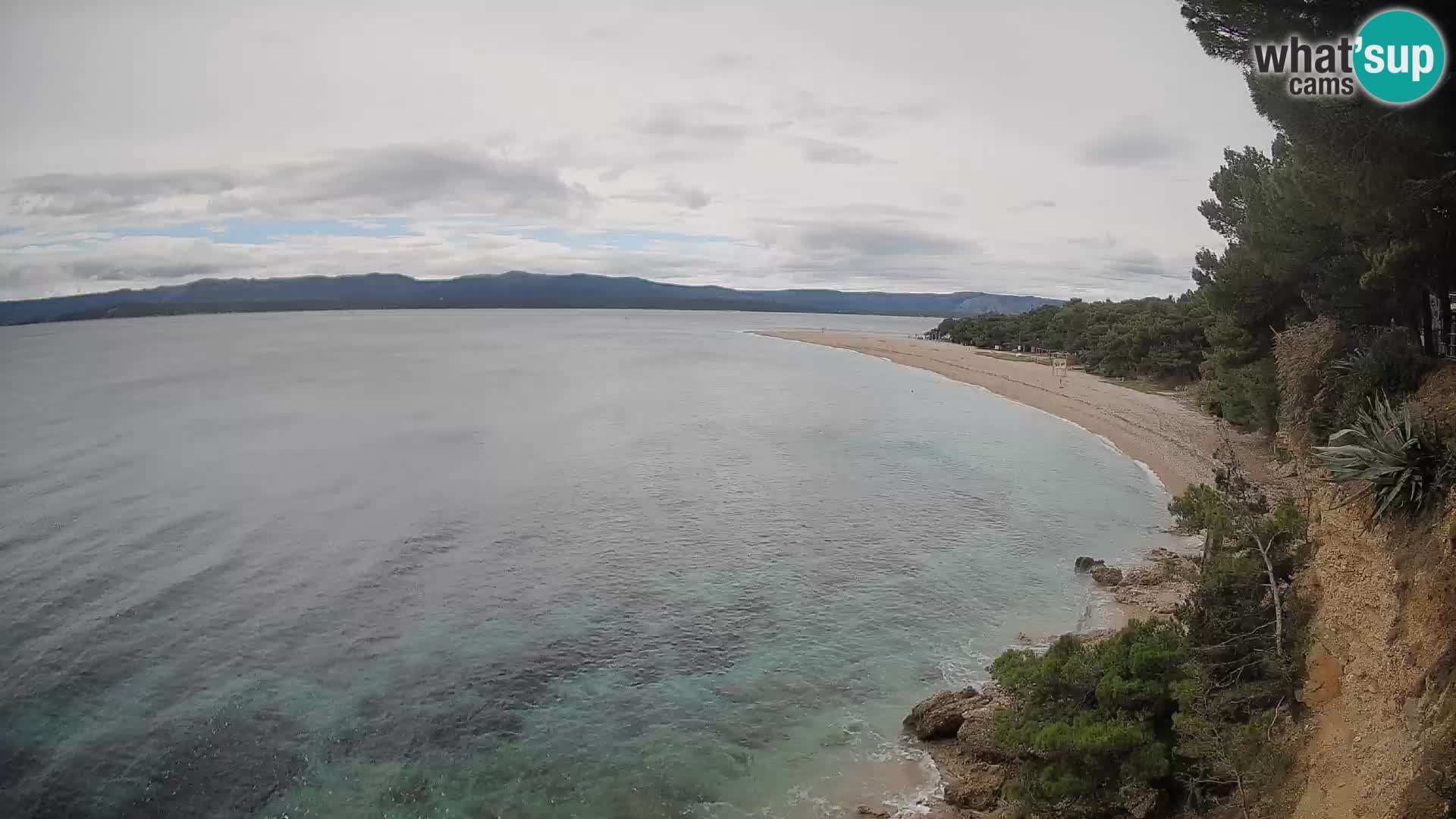 Webcam Zlatni Rat Bol – Liveblick vom berühmten Strand auf Brač