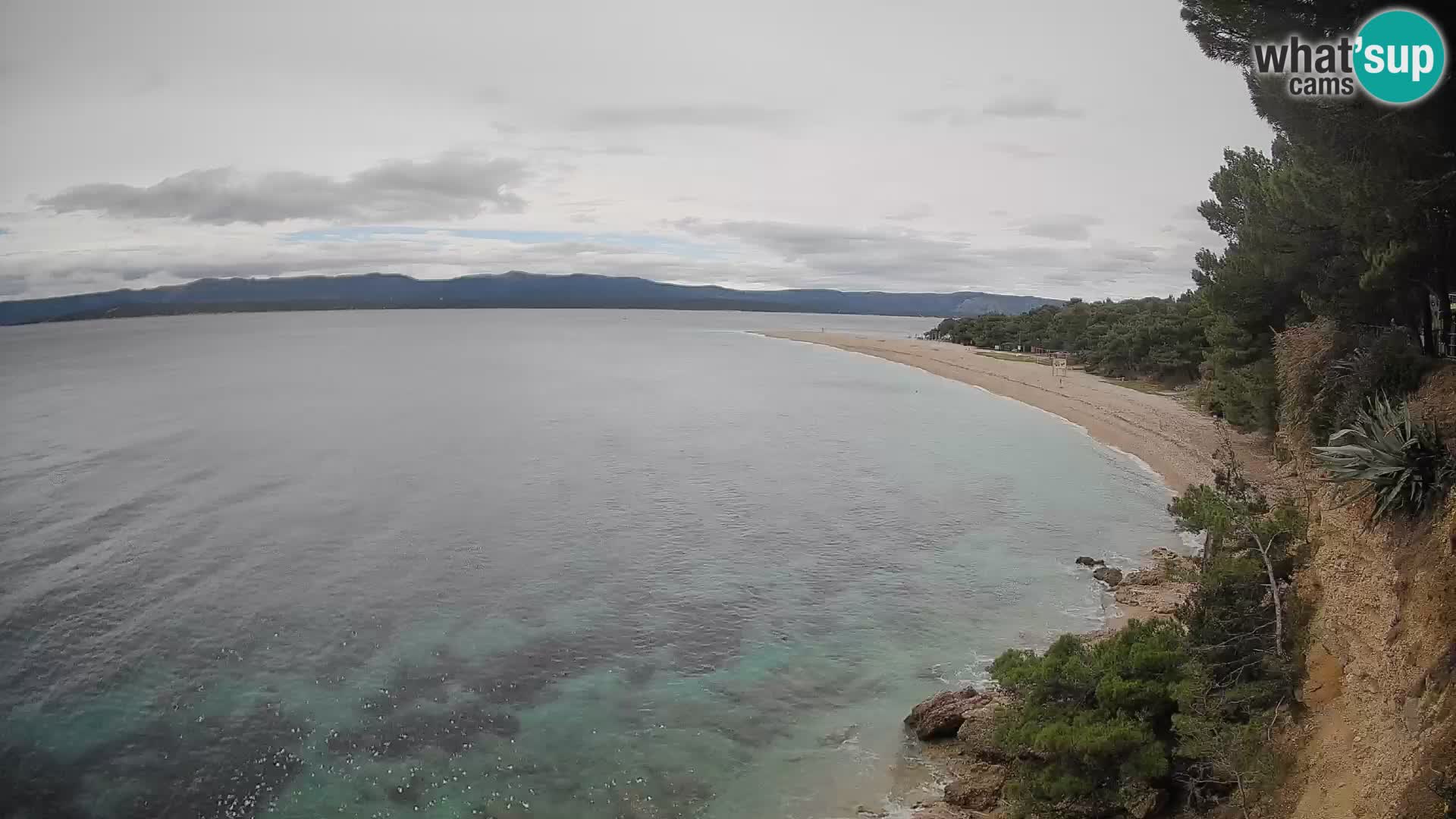 Webcam Bol Zlatni Rat – Vista en vivo desde la isla de Brač