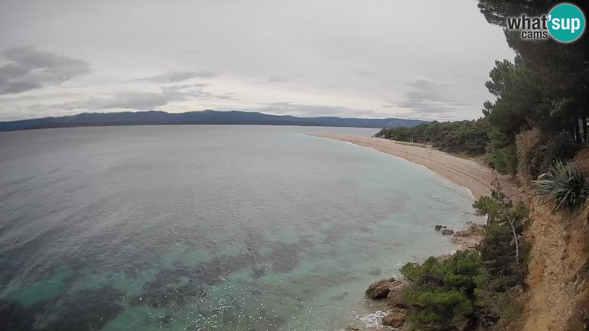 Webcam Zlatni Rat Bol – Liveblick vom berühmten Strand auf Brač
