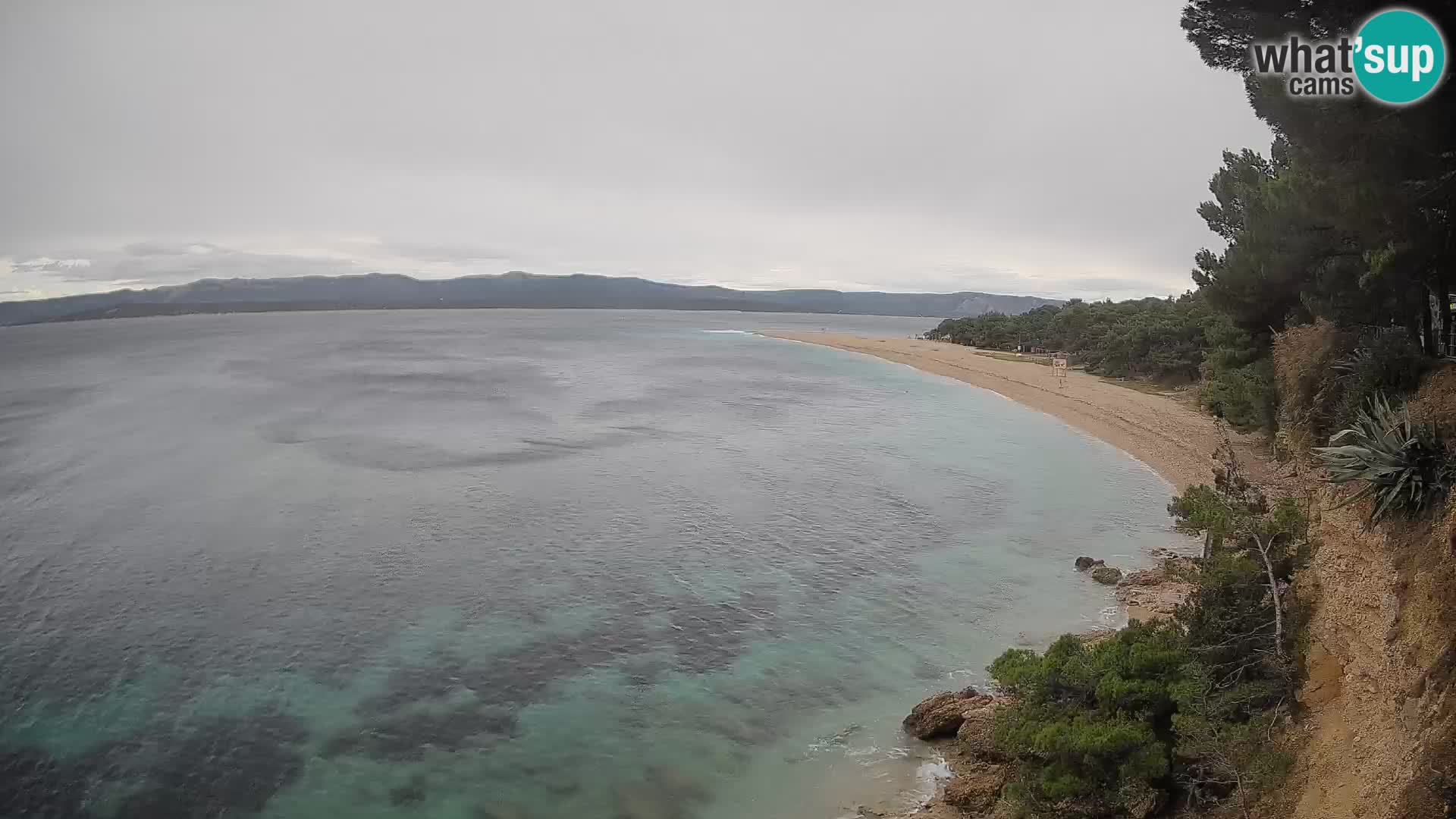 Webcam Zlatni Rat Bol – Liveblick vom berühmten Strand auf Brač