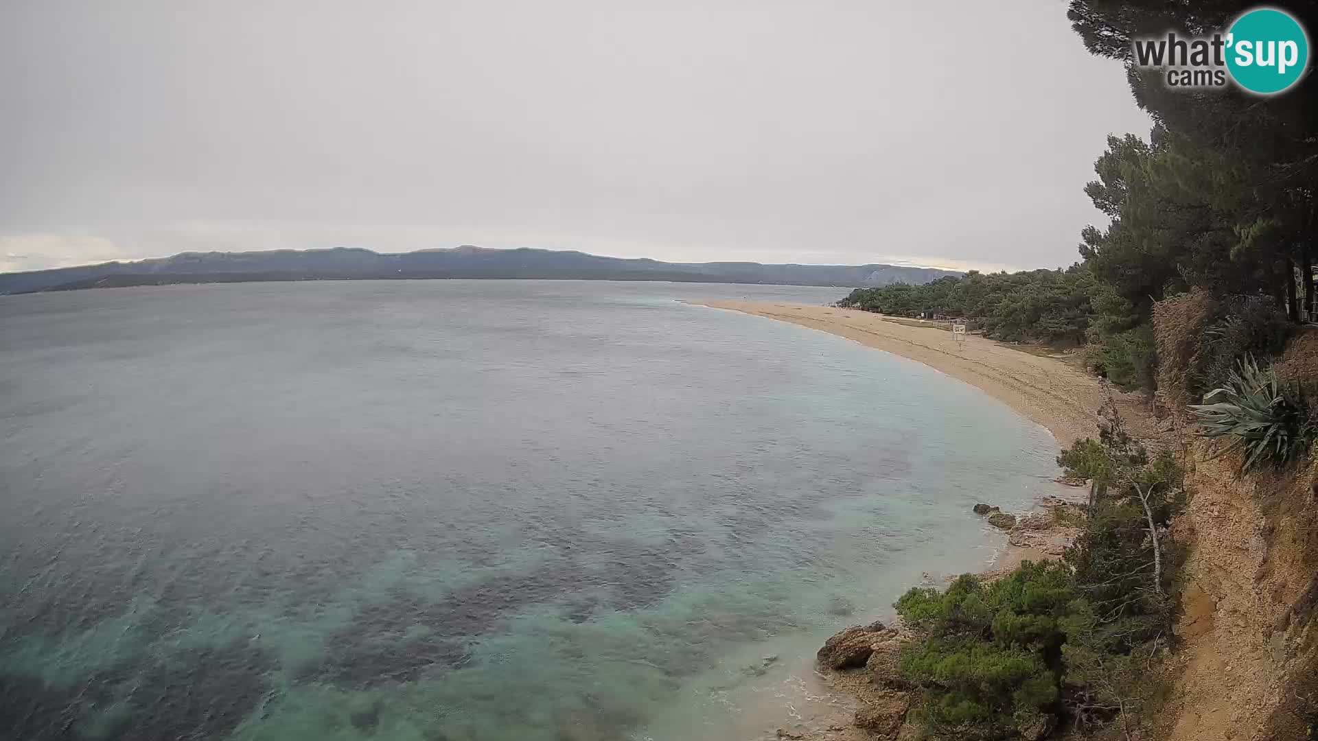 Webcam Zlatni Rat Bol – Liveblick vom berühmten Strand auf Brač