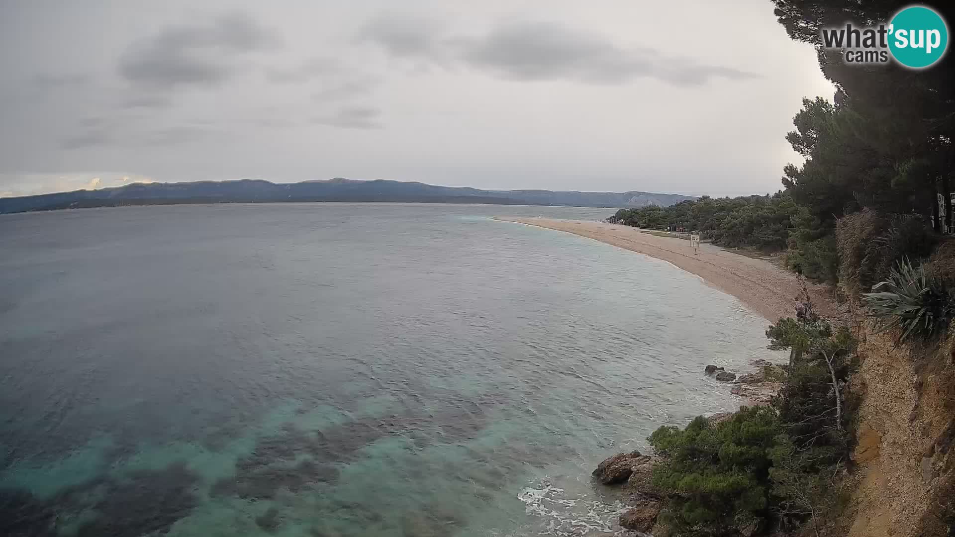 Webcam Bol Zlatni Rat – Vista en vivo desde la isla de Brač