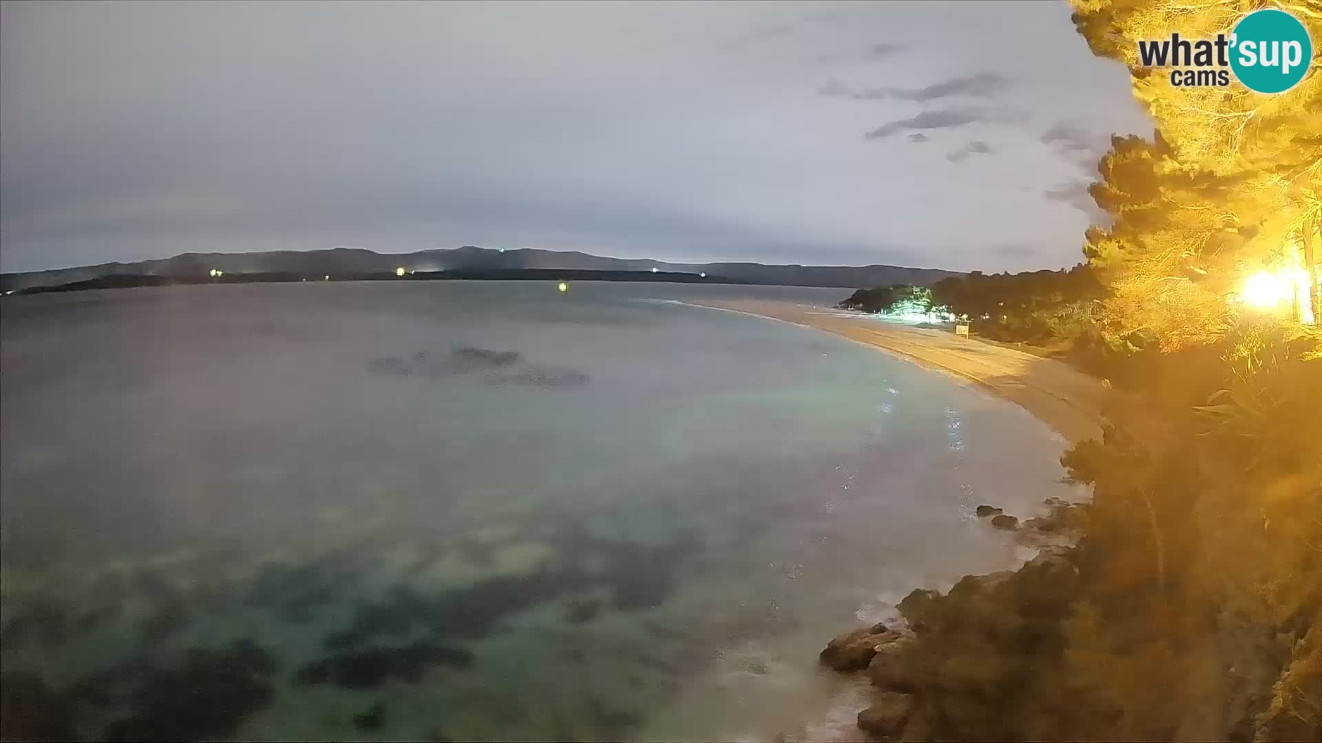 Webcam Bol Zlatni Rat – Vista en vivo desde la isla de Brač