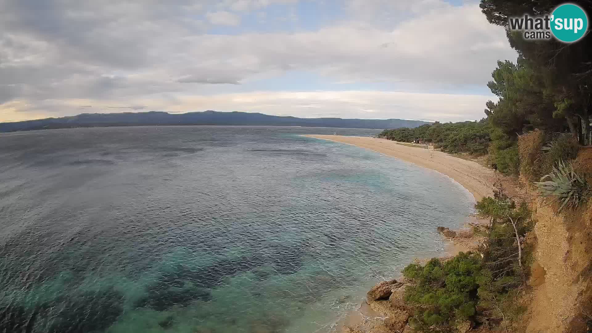 Webcam Zlatni Rat Bol – Liveblick vom berühmten Strand auf Brač