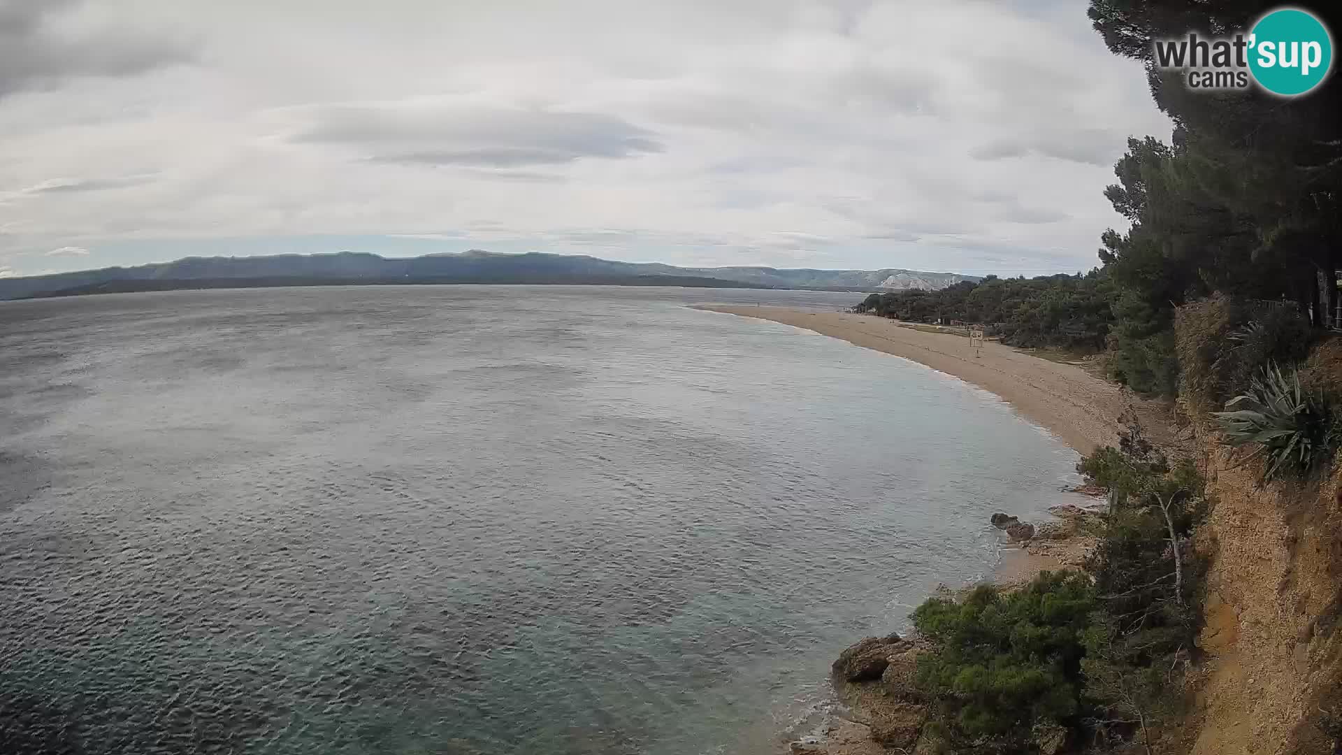 Webcam Zlatni Rat Bol – Liveblick vom berühmten Strand auf Brač