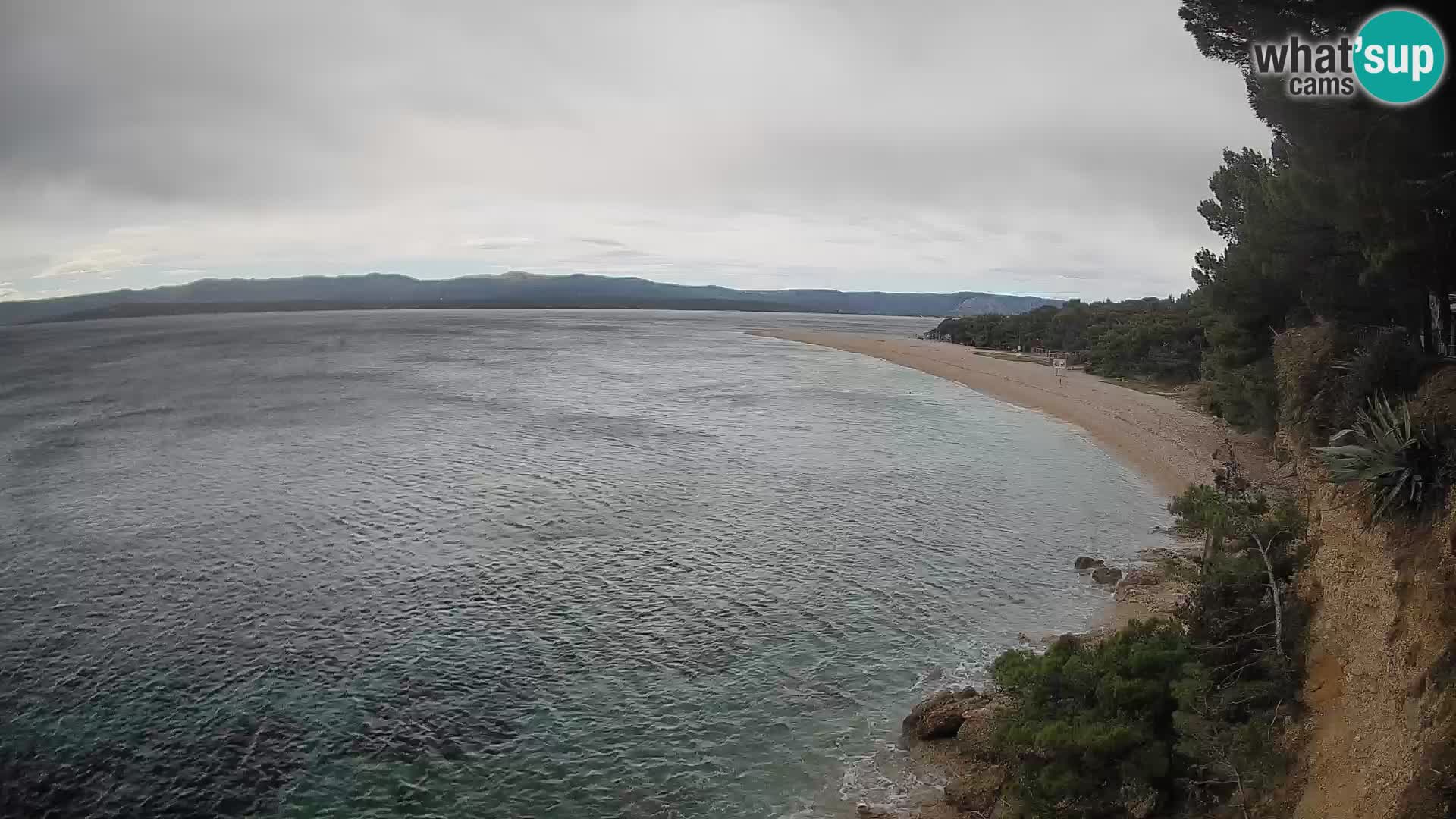 Webcam Bol Zlatni Rat – Vista en vivo desde la isla de Brač