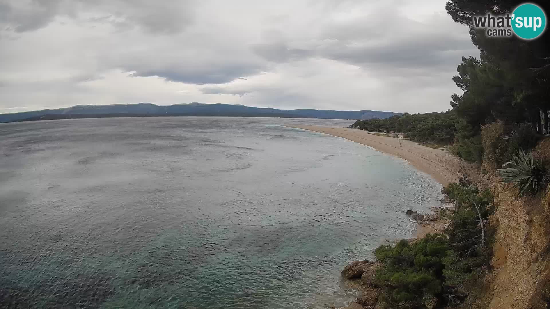 Webcam Bol Zlatni Rat – Vista en vivo desde la isla de Brač