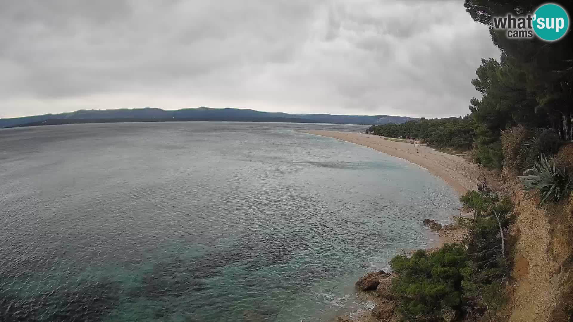 Webcam Zlatni Rat Bol – Liveblick vom berühmten Strand auf Brač