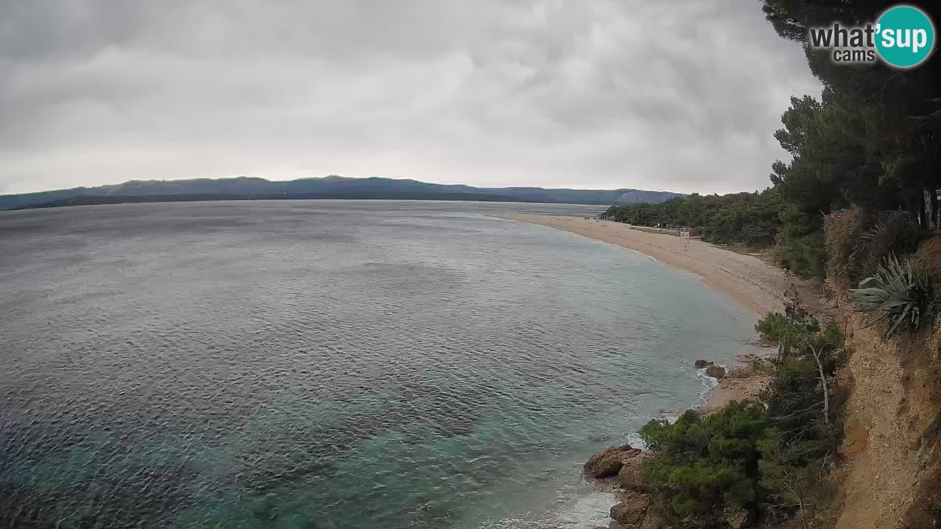 Spletna kamera Bol Zlatni Rat – Pogled v živo z otoka Brač