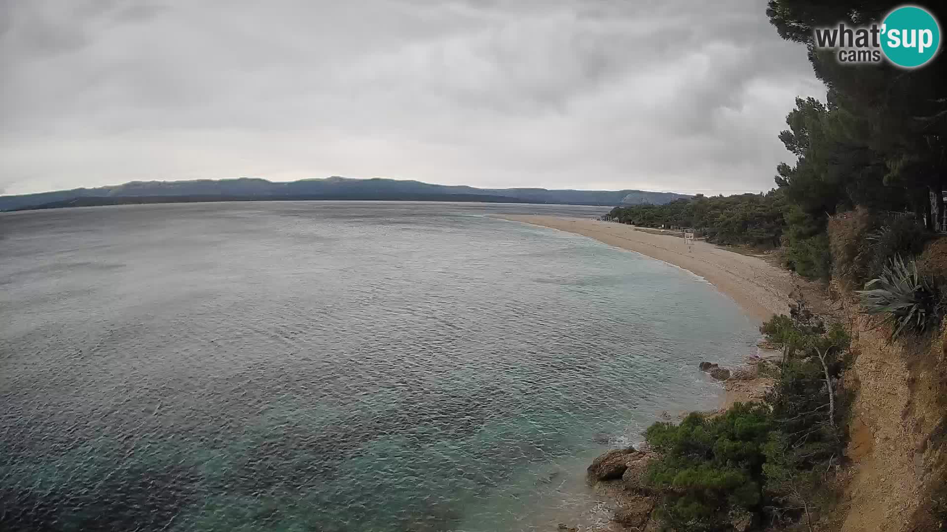 Webcam Bol Zlatni Rat – Vista en vivo desde la isla de Brač