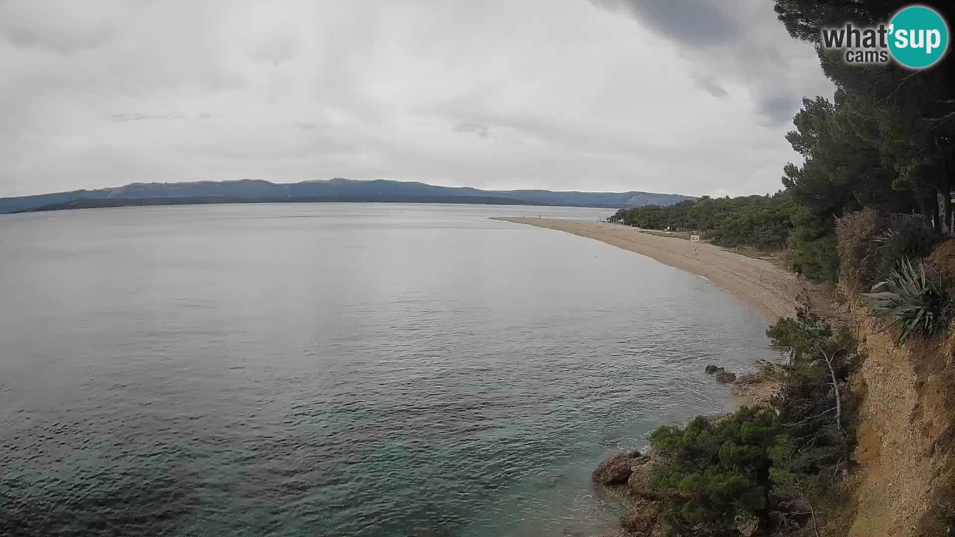 Webcam Bol Zlatni Rat – Vista en vivo desde la isla de Brač