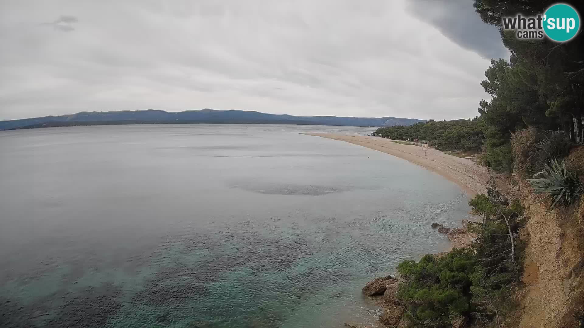 Webcam Zlatni Rat Bol – Liveblick vom berühmten Strand auf Brač