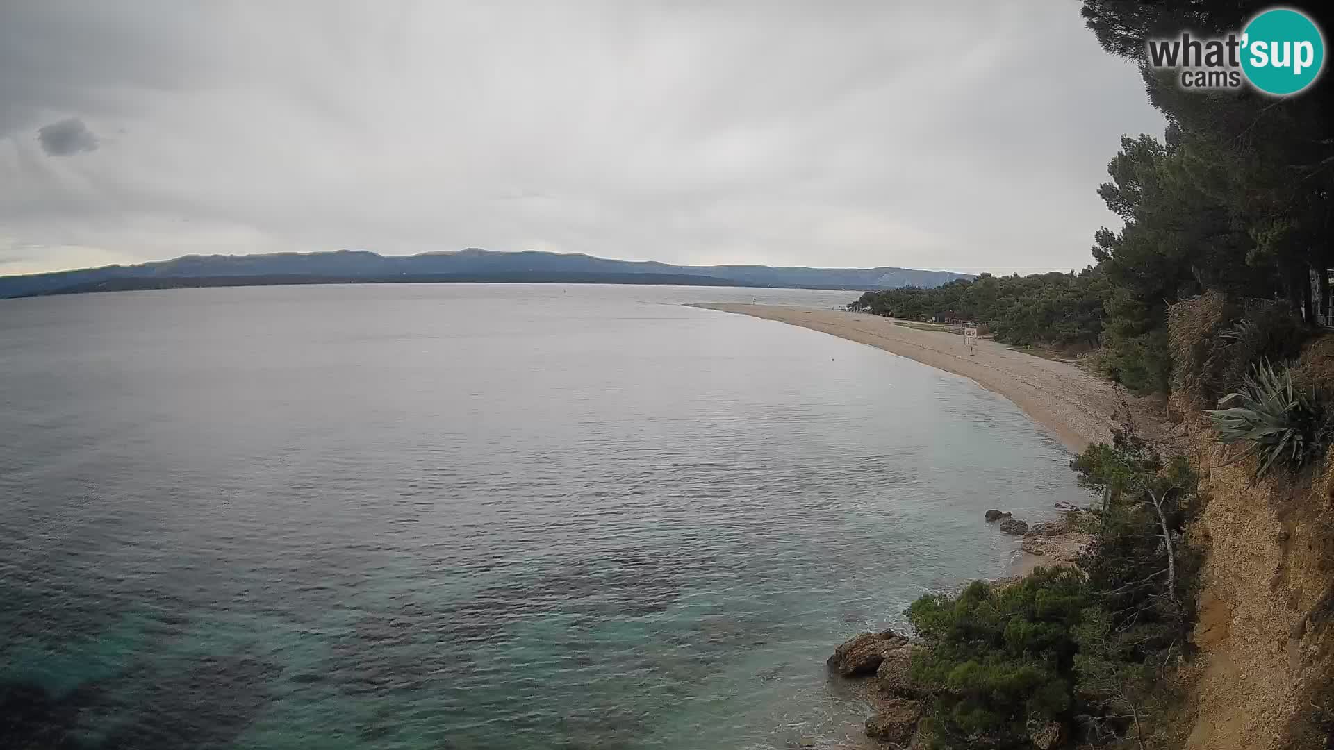 Webcam Zlatni Rat Bol – Liveblick vom berühmten Strand auf Brač