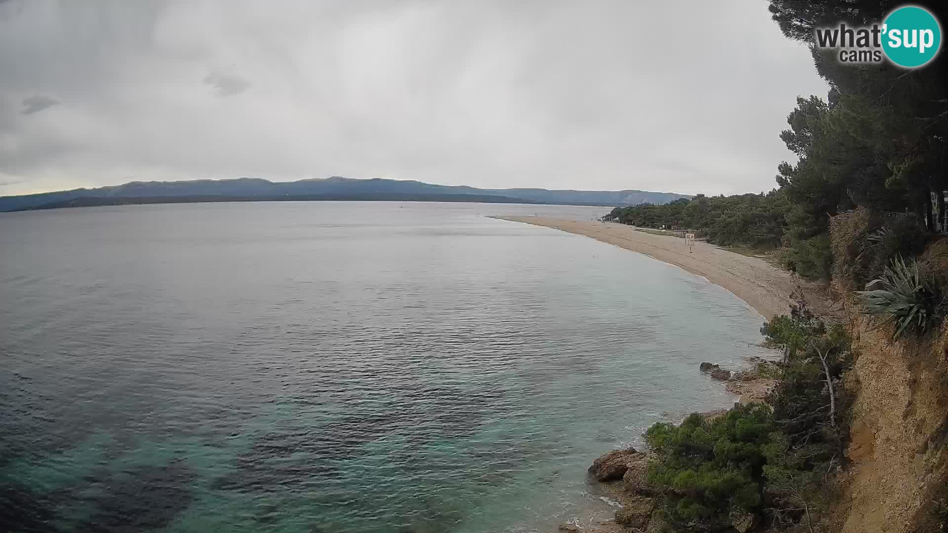 Webcam Zlatni Rat Bol – Liveblick vom berühmten Strand auf Brač