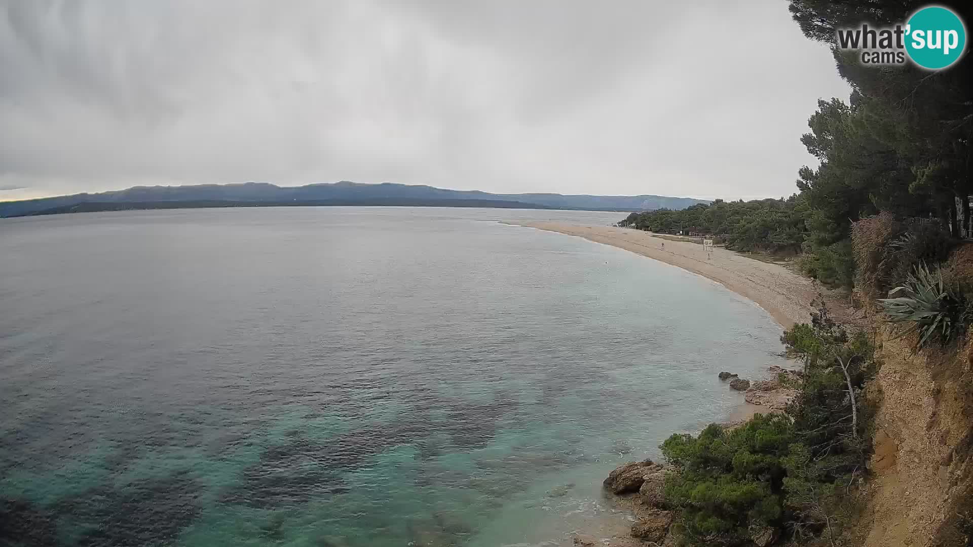 Webcam Zlatni Rat Bol – Liveblick vom berühmten Strand auf Brač