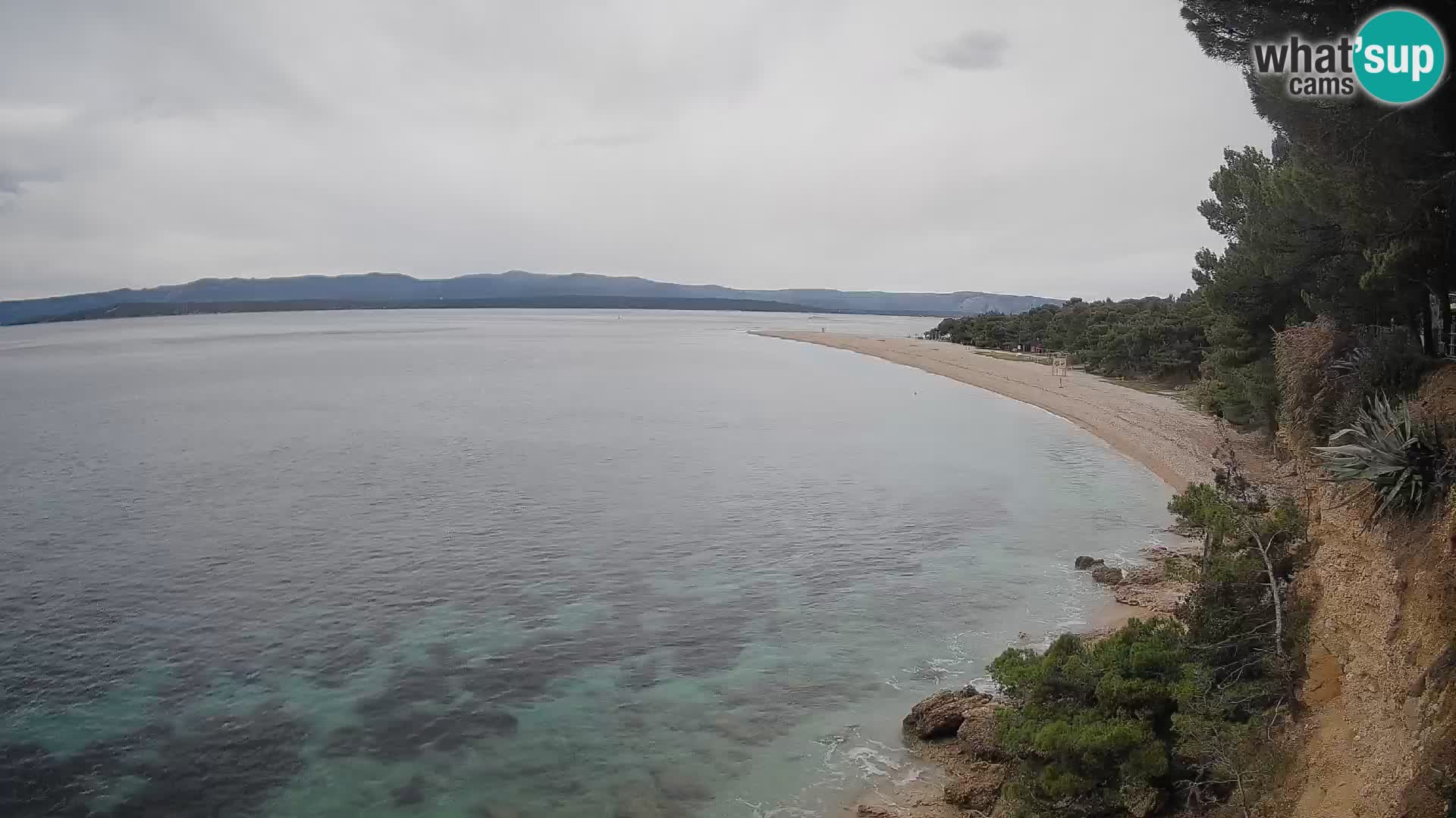 Webcam Zlatni Rat Bol – Liveblick vom berühmten Strand auf Brač