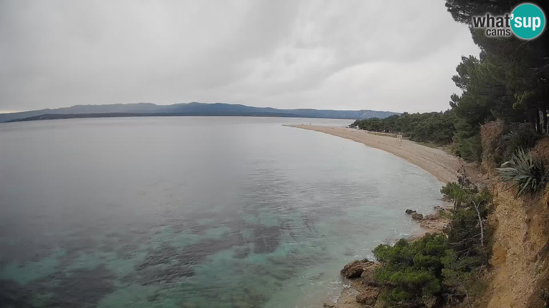 Spletna kamera Bol Zlatni Rat – Pogled v živo z otoka Brač