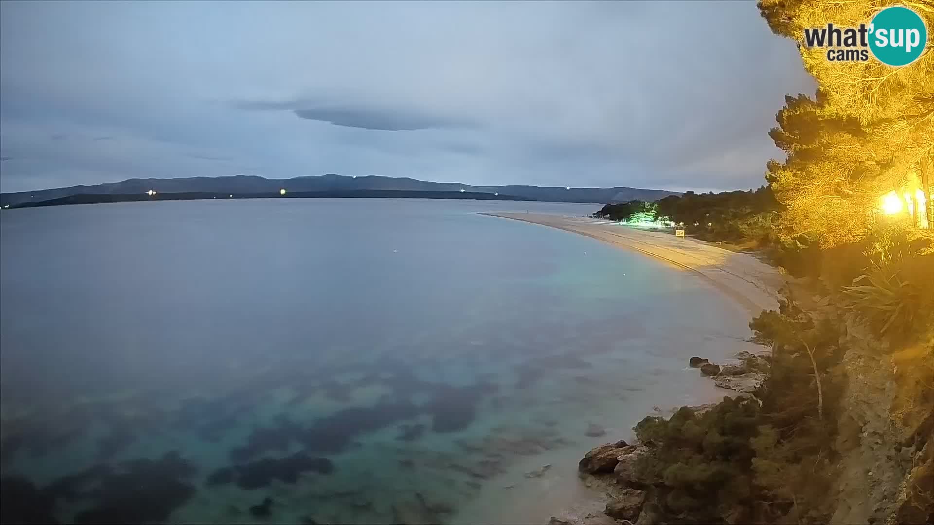 Webcam Bol Zlatni Rat – Vista en vivo desde la isla de Brač