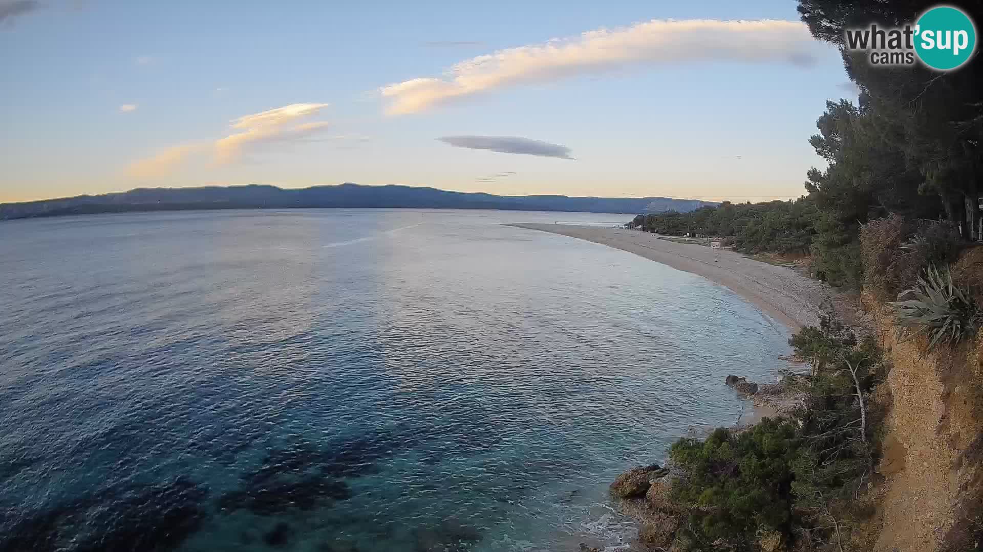 Webcam Bol Zlatni Rat – Vista en vivo desde la isla de Brač
