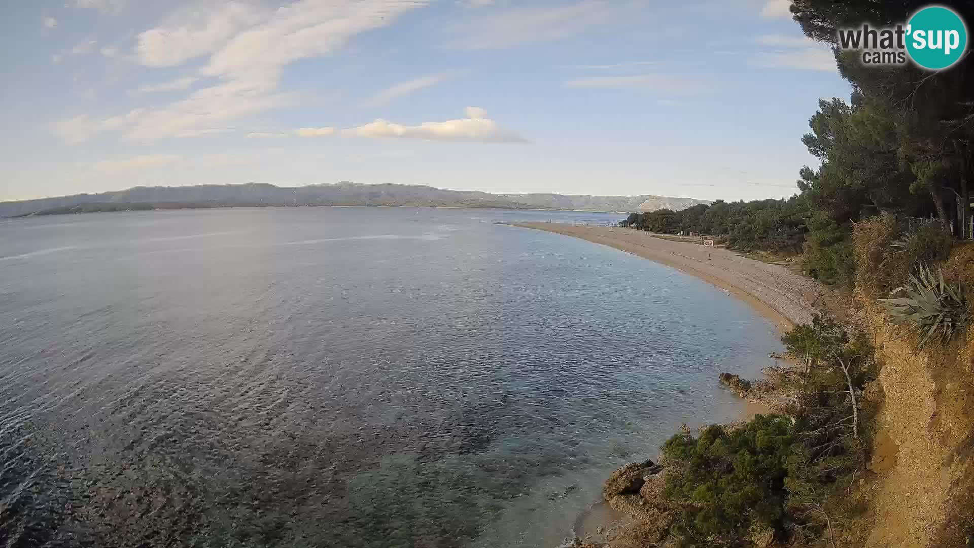 Webcam Zlatni Rat Bol – Liveblick vom berühmten Strand auf Brač