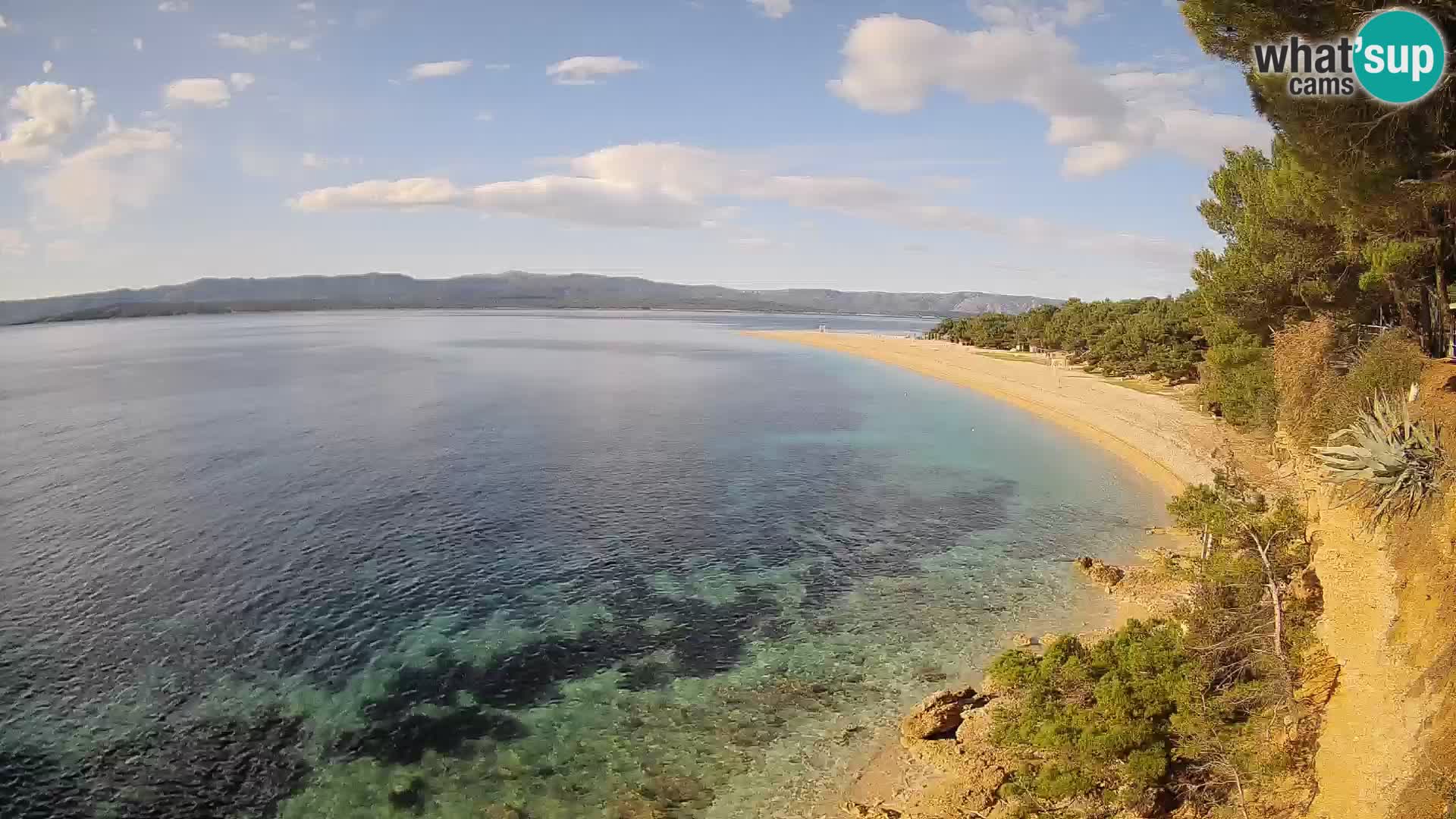 Webcam Zlatni Rat Bol – Liveblick vom berühmten Strand auf Brač