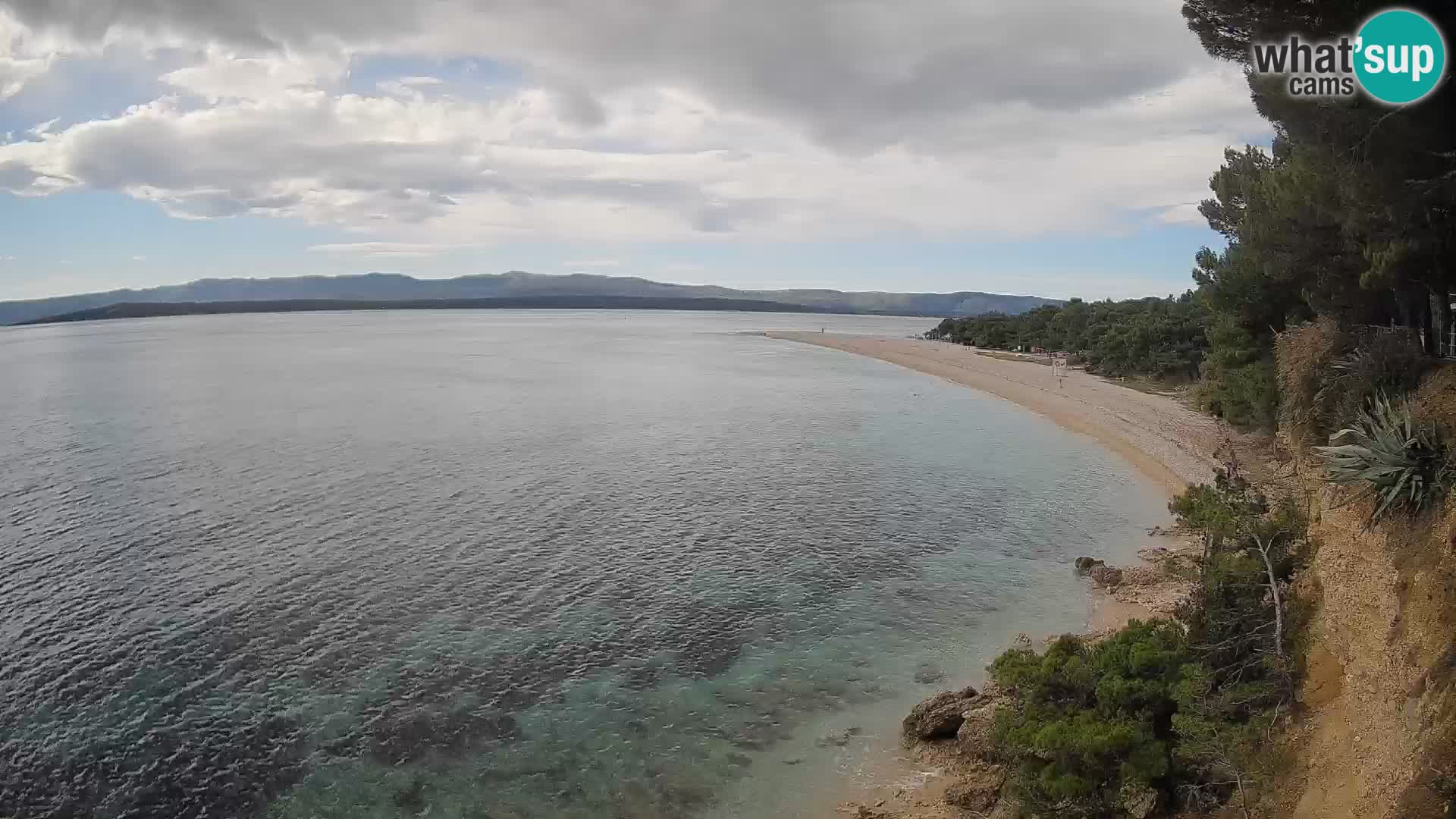 Webcam Zlatni Rat Bol – Liveblick vom berühmten Strand auf Brač