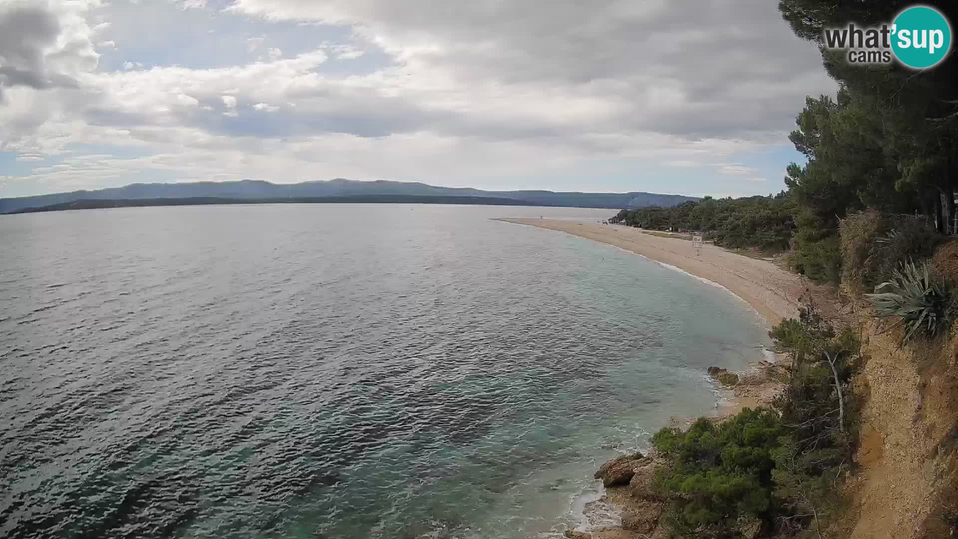 Webcam Zlatni Rat Bol – Liveblick vom berühmten Strand auf Brač