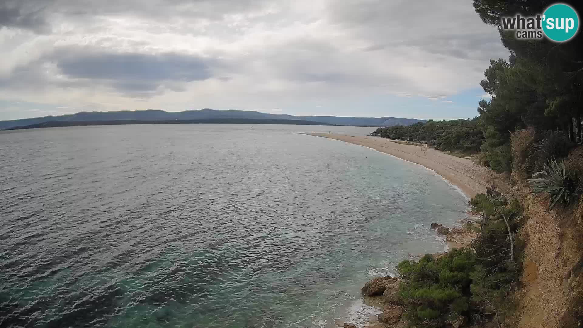 Webcam Zlatni Rat Bol – Liveblick vom berühmten Strand auf Brač