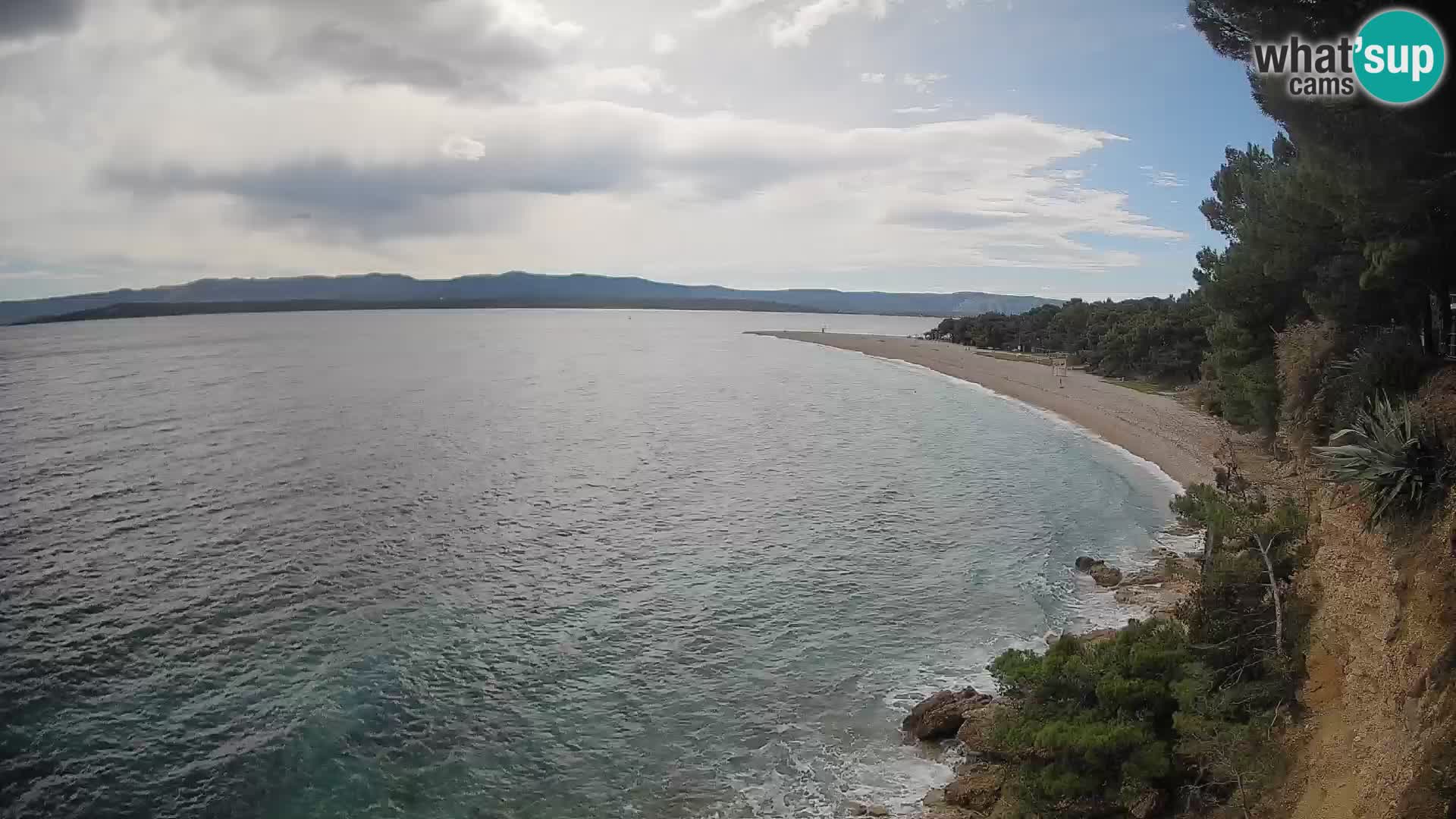 Webcam Zlatni Rat Bol – Liveblick vom berühmten Strand auf Brač